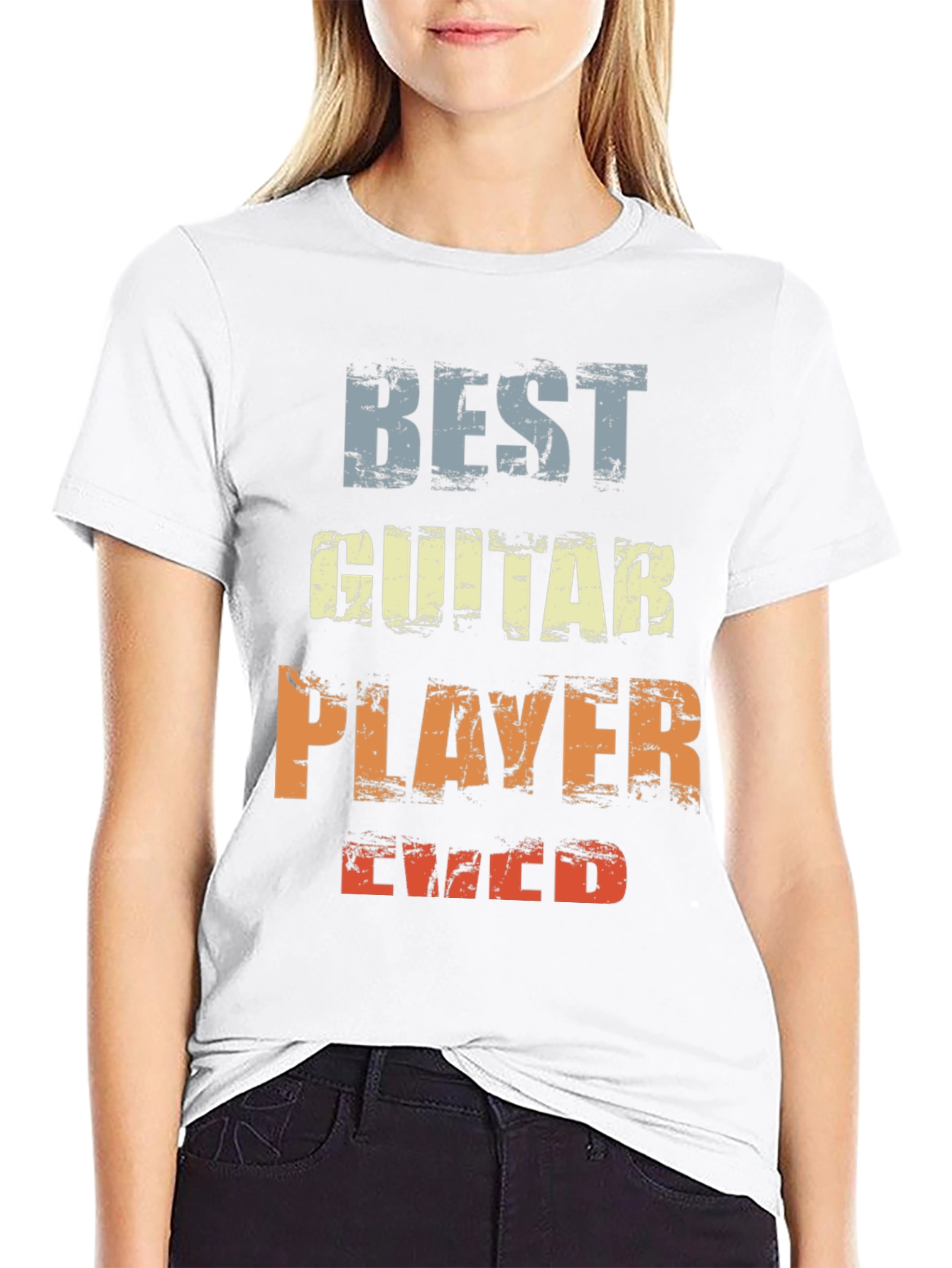 Best Guitar Player Ever Graphic Tee - Black