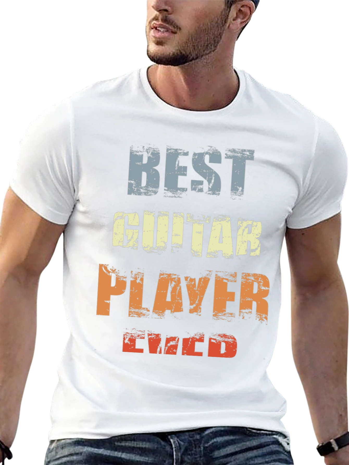 Best Guitar Player Ever Graphic Tee - Black
