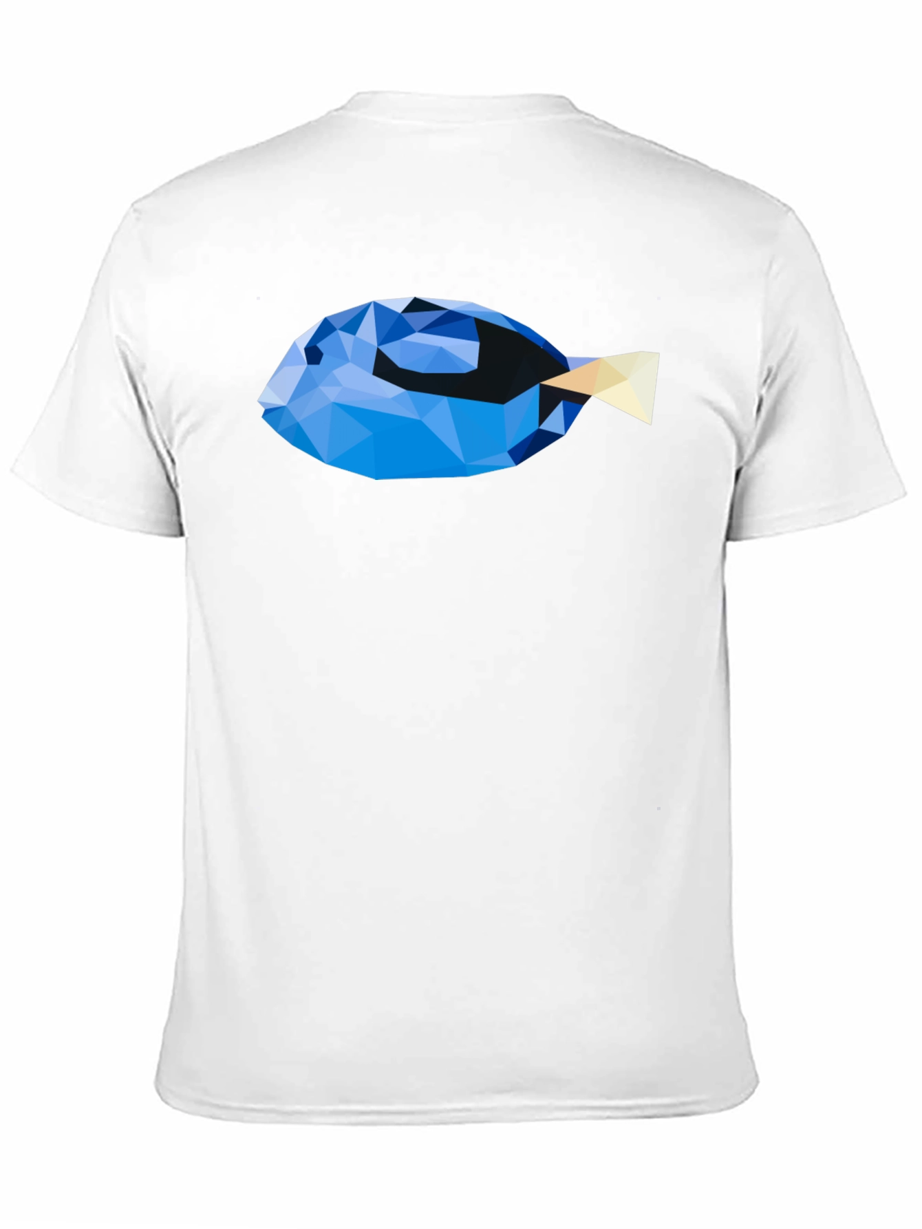 Geometric Fish Graphic T-Shirt - Modern Art Tee