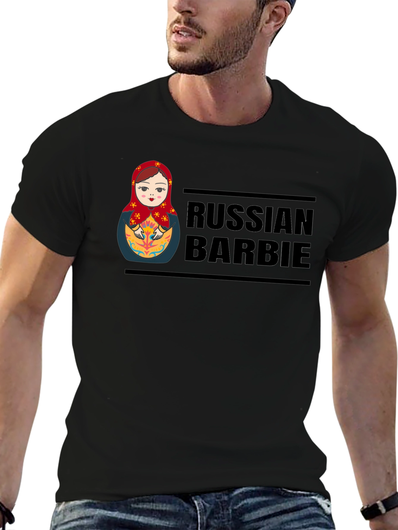 Russian Barbie T-Shirt Matryoshka Doll Tee