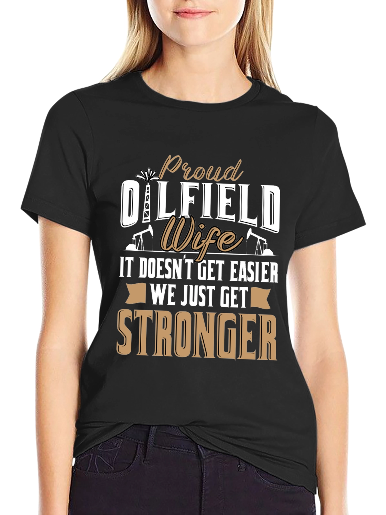 Proud Oilfield Wife Graphic T-Shirt