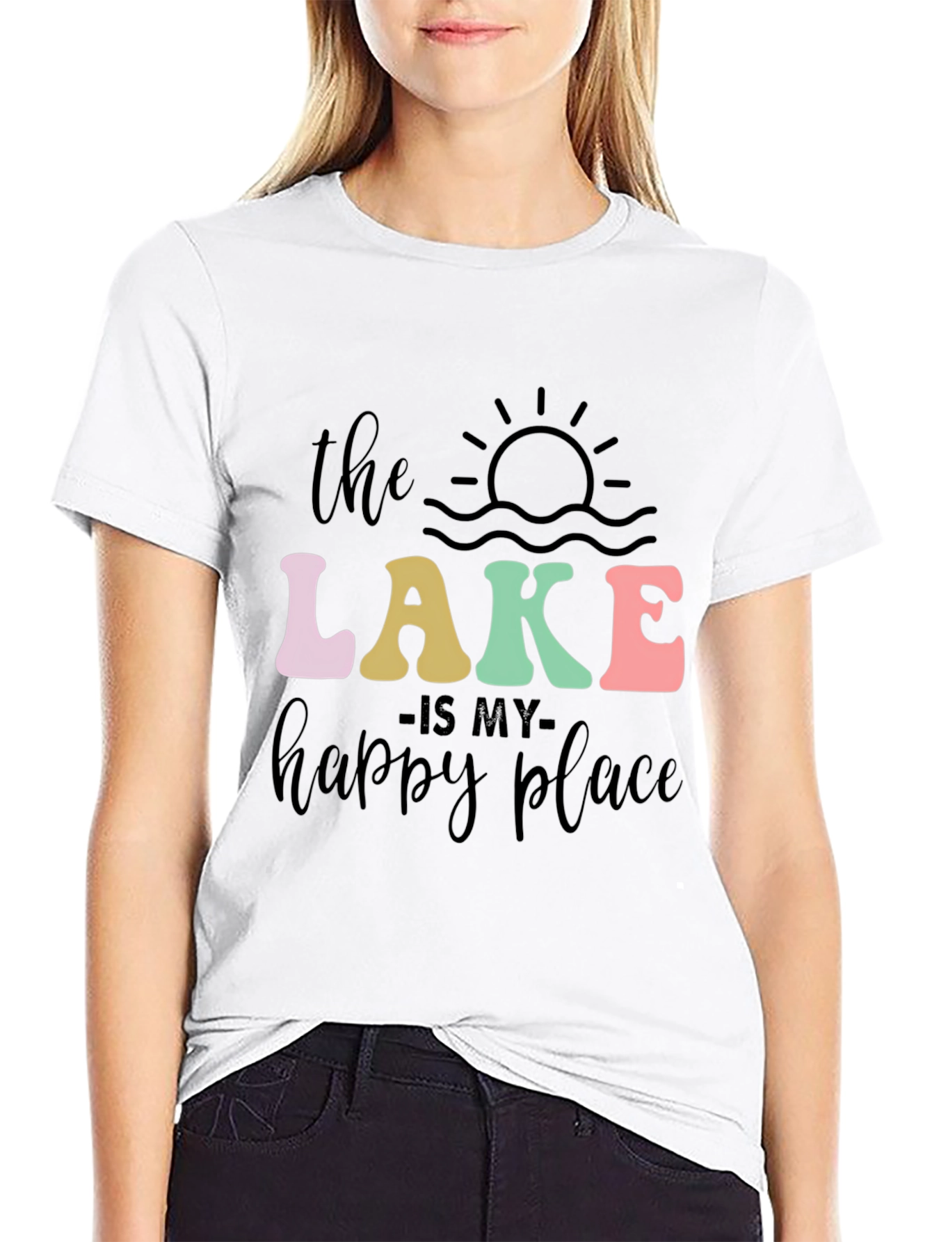 Lake is My Happy Place Graphic Tee