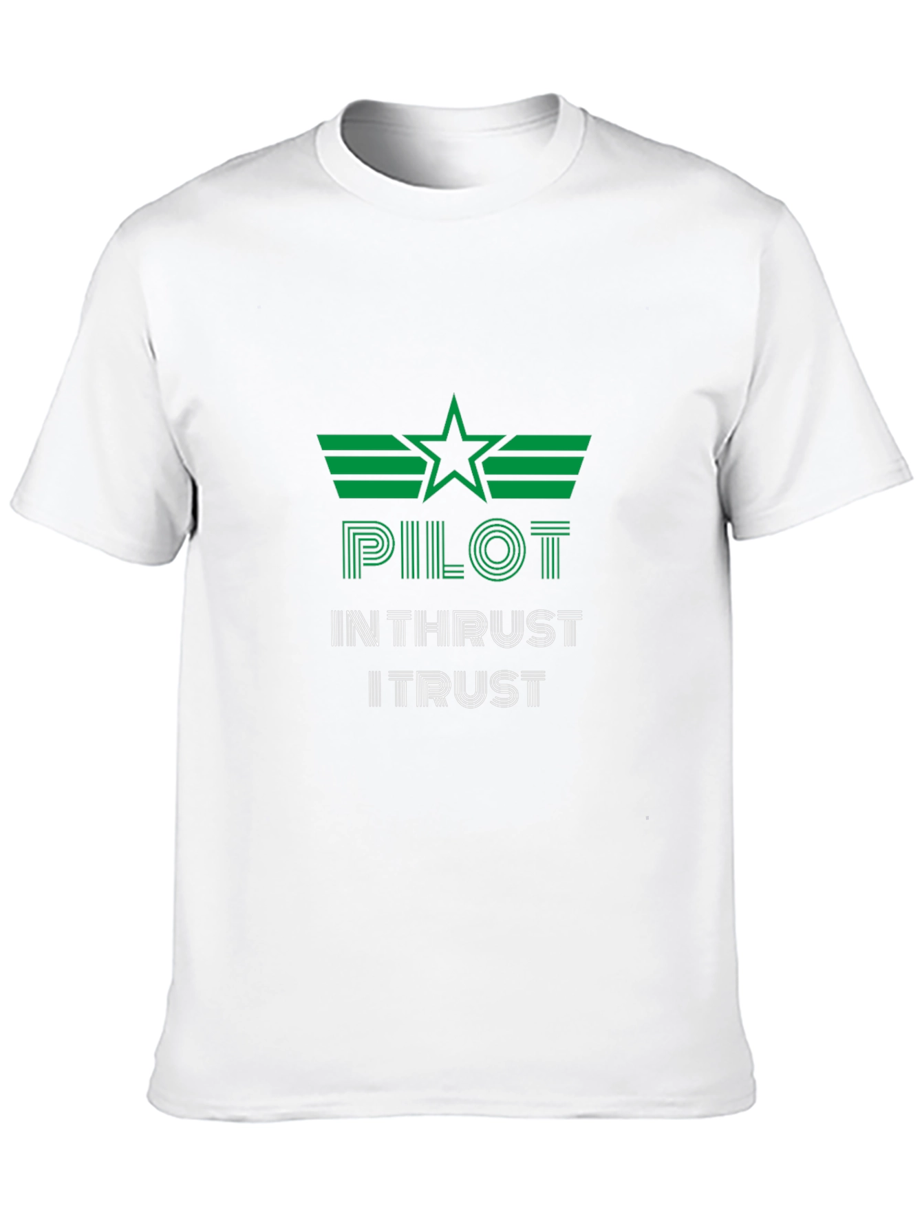 Pilot In Thrust I Trust Graphic Tee - Black