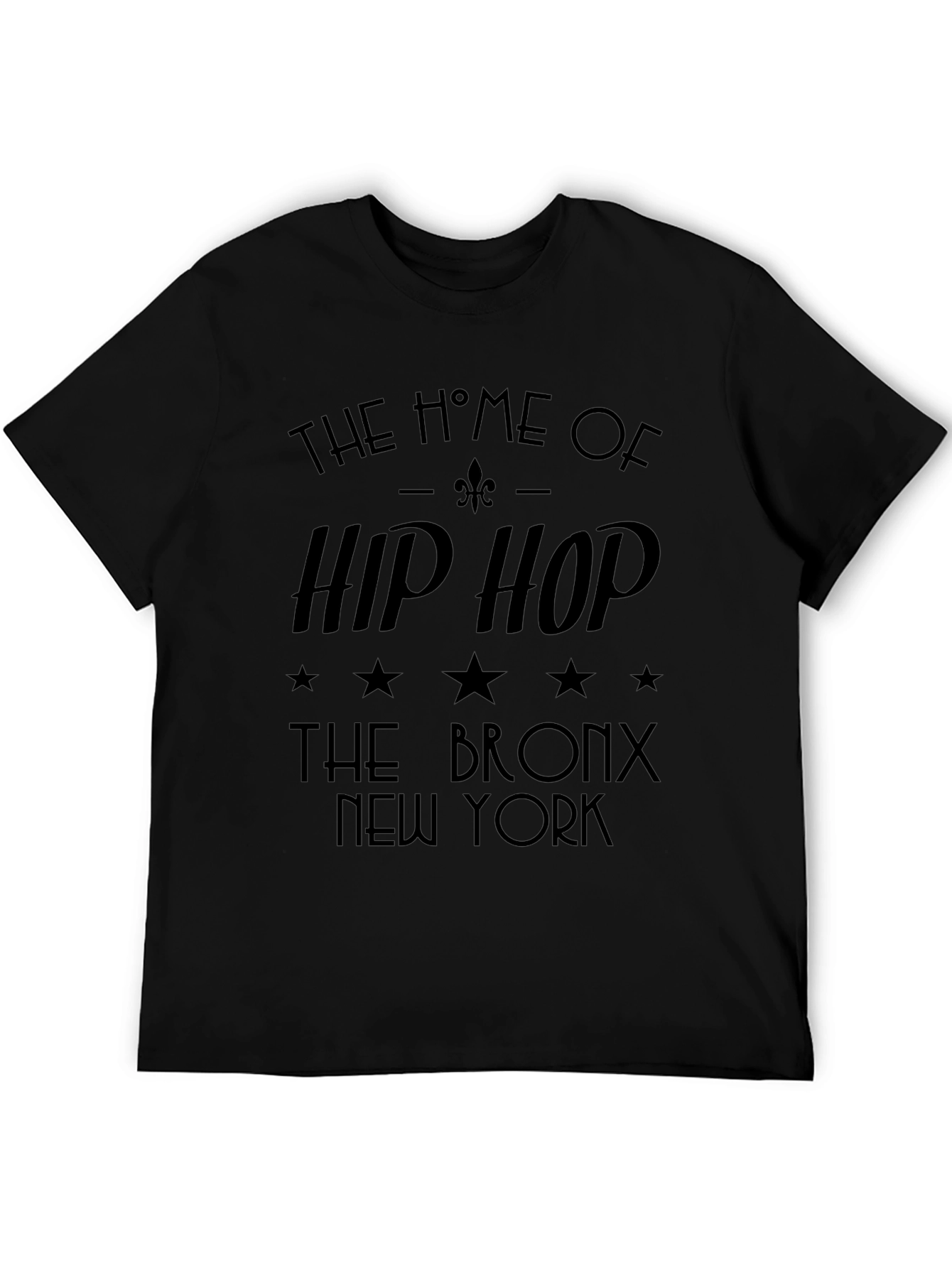 Hip Hop Bronx NY Black T-Shirt