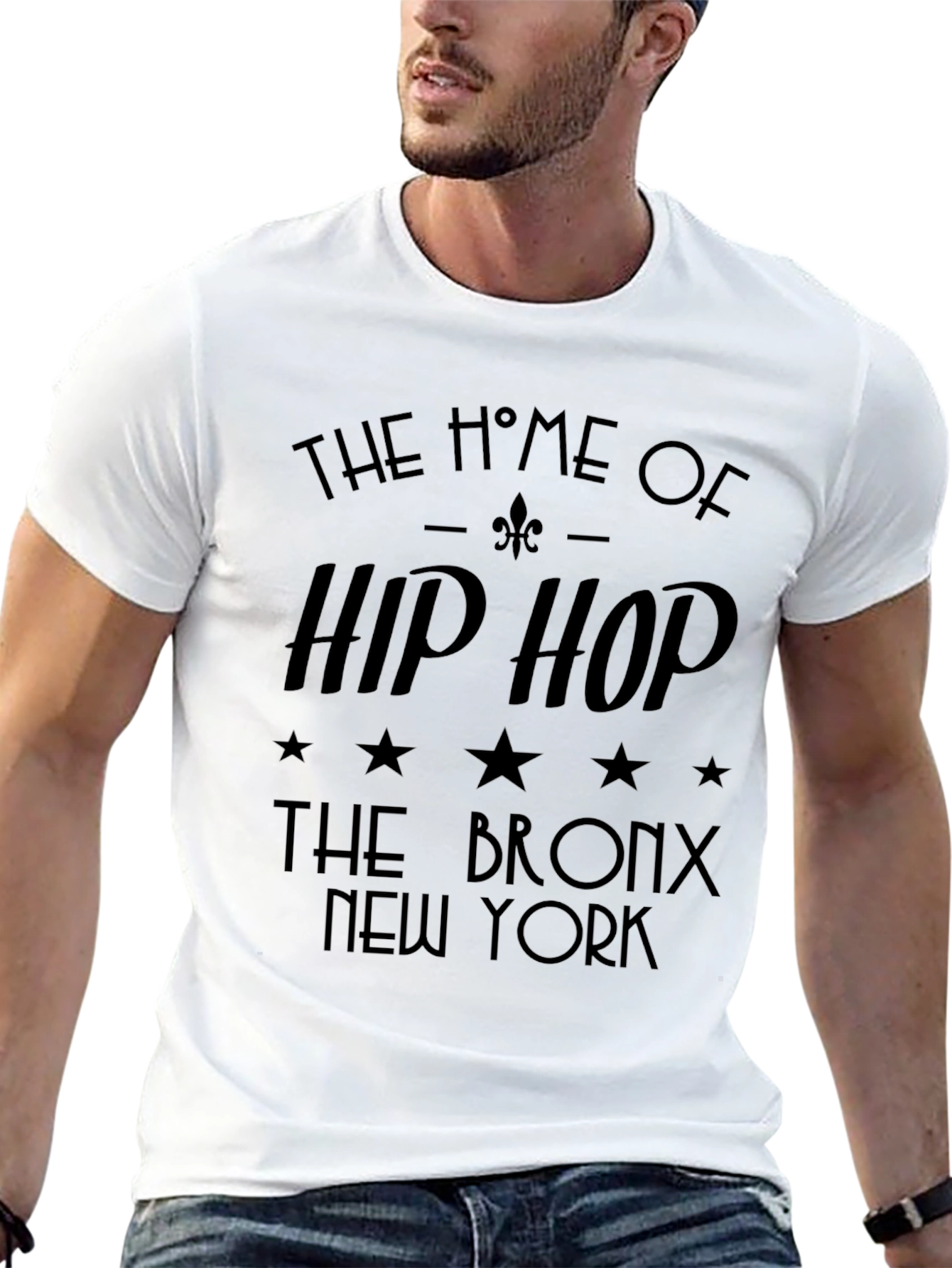 Hip Hop Bronx NY Black T-Shirt