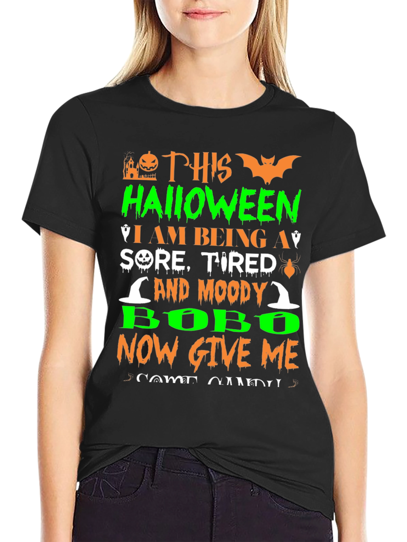 Halloween Sore Tired Moody Bobo T-Shirt