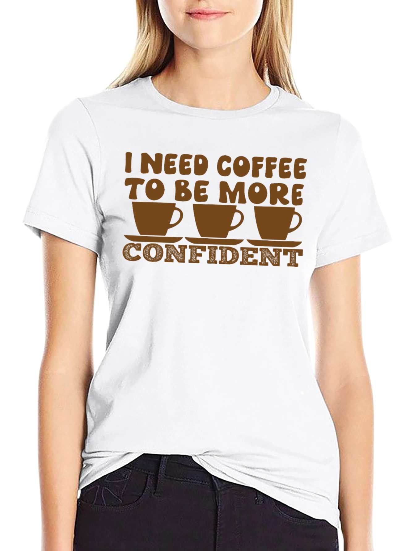 Coffee Confidence T-Shirt - Funny Graphic Tee