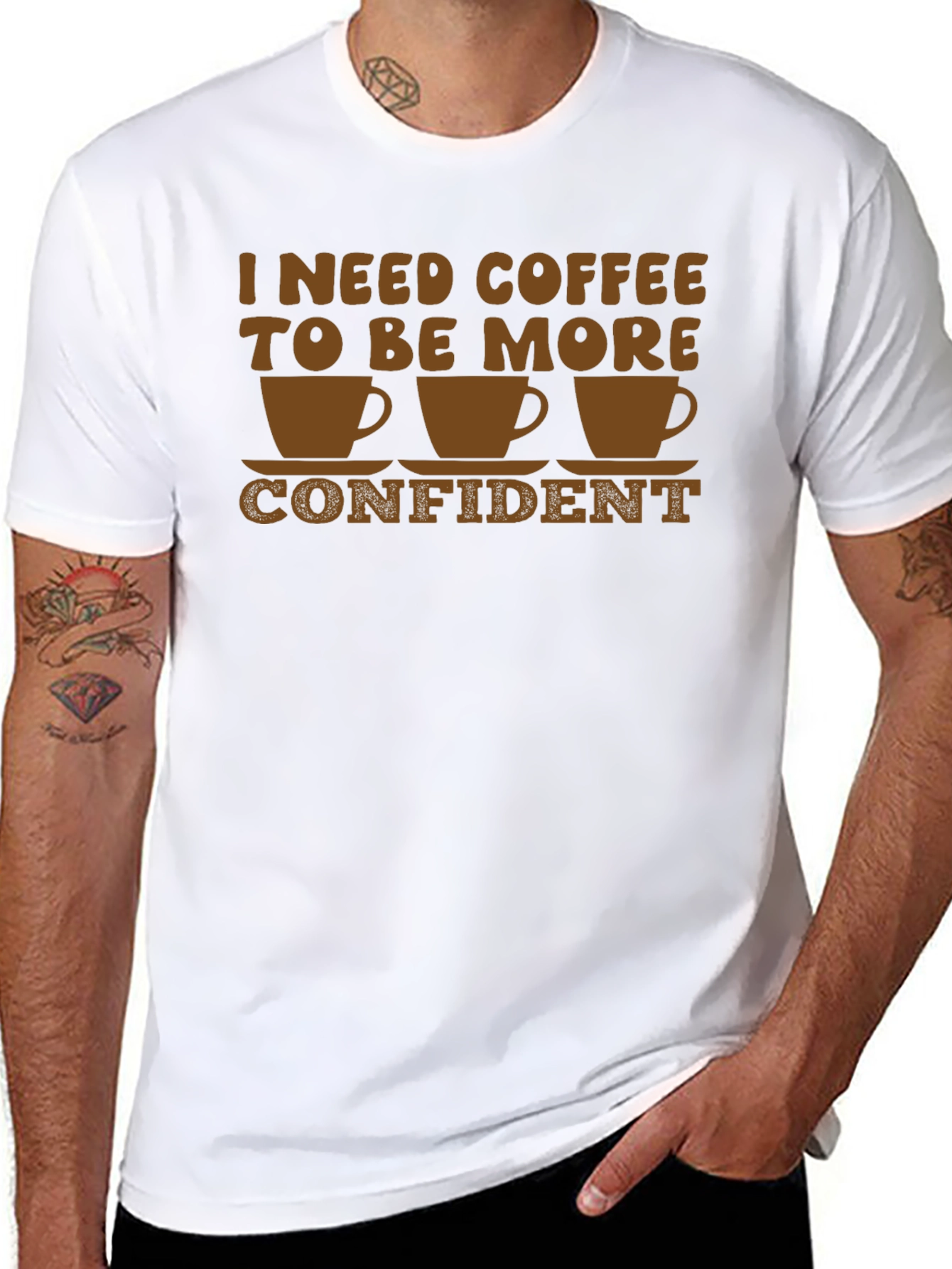 Coffee Confidence T-Shirt - Funny Graphic Tee