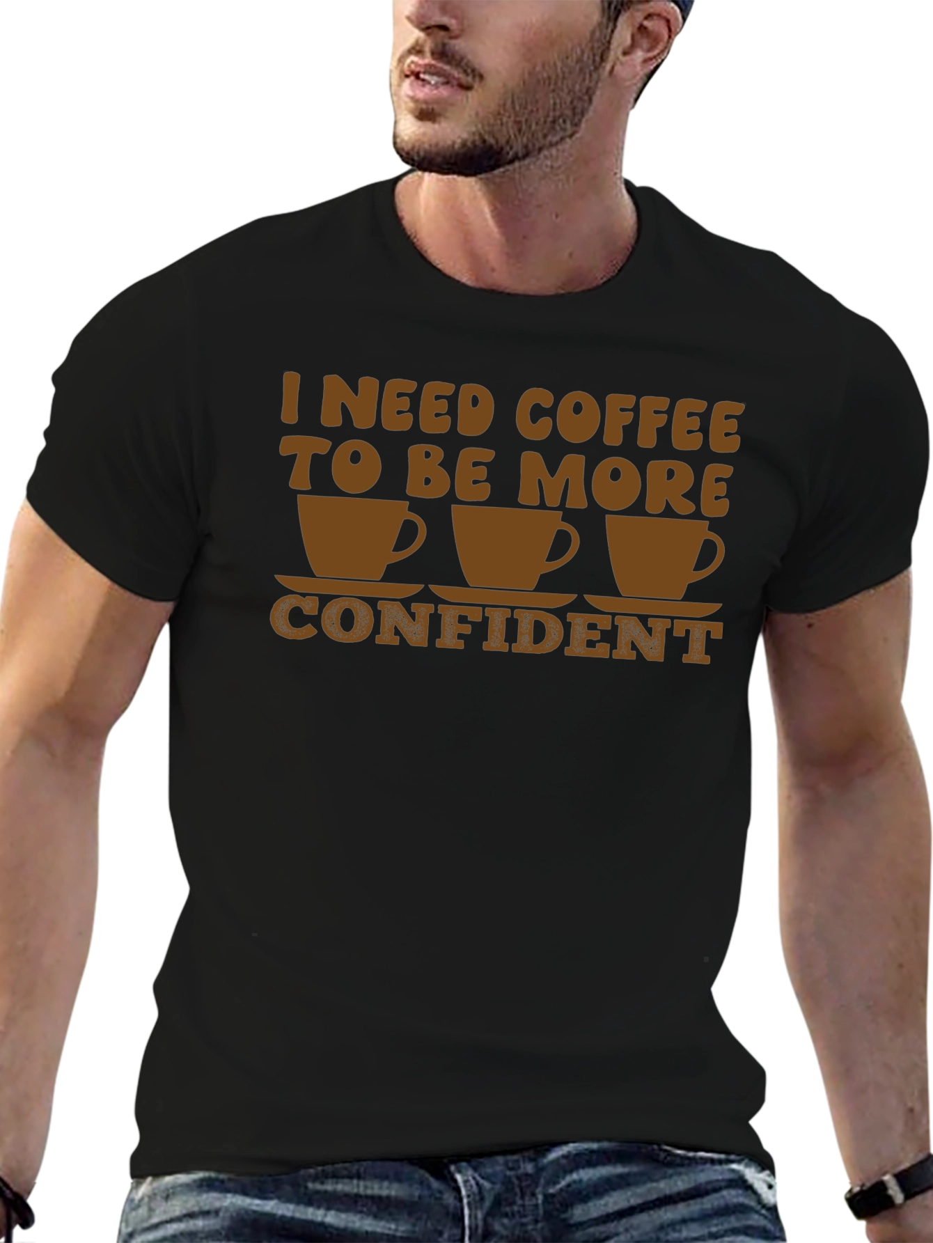 Coffee Confidence T-Shirt - Funny Graphic Tee