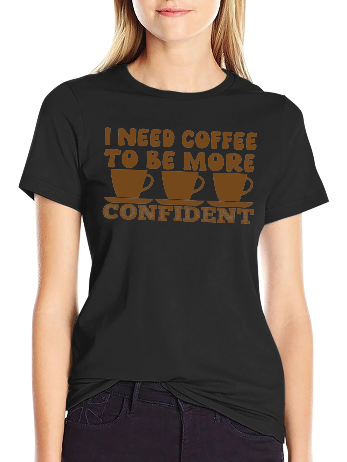 Coffee Confidence T-Shirt - Funny Graphic Tee