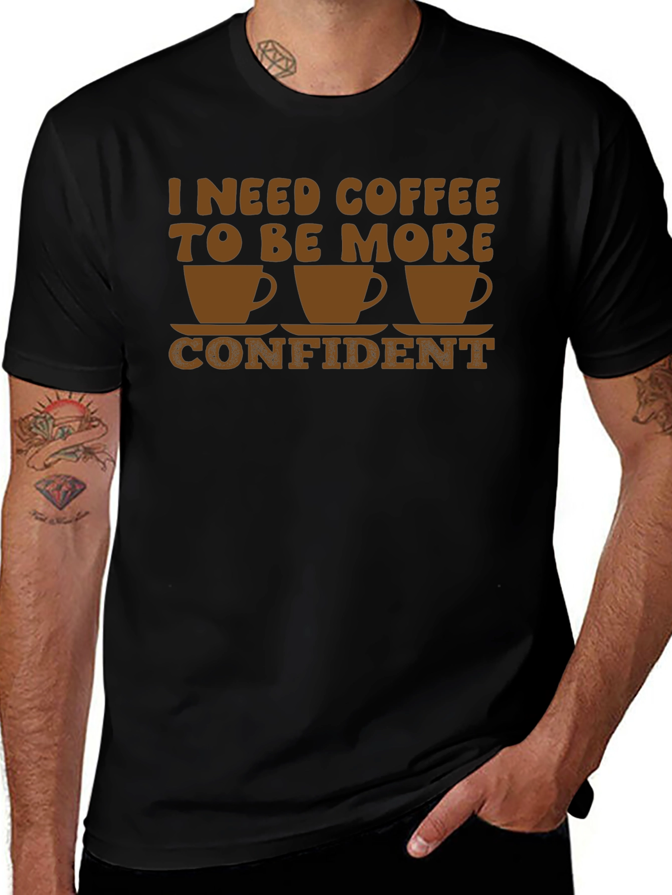 Coffee Confidence T-Shirt - Funny Graphic Tee