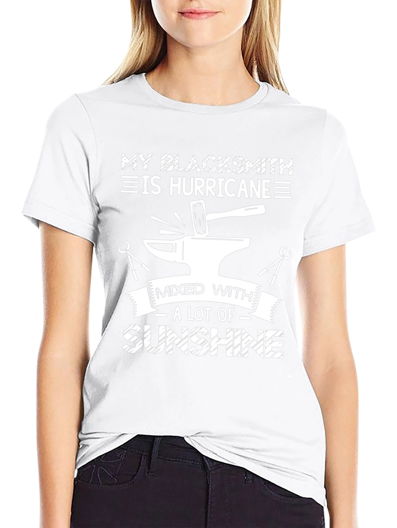 Blacksmith Hurricane Sunshine T-Shirt Funny Blacksmith Gift Tee