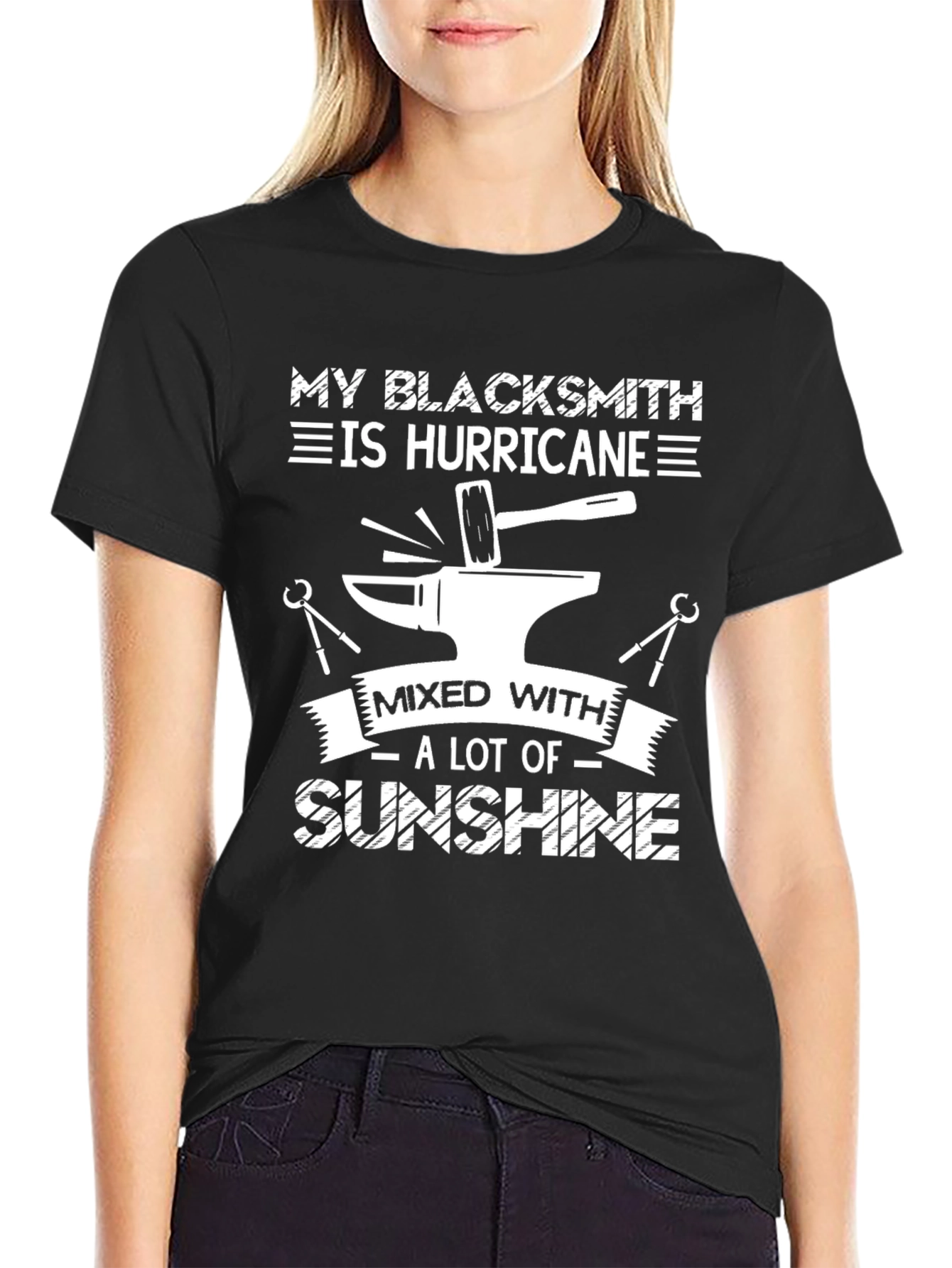 Blacksmith Hurricane Sunshine T-Shirt Funny Blacksmith Gift Tee