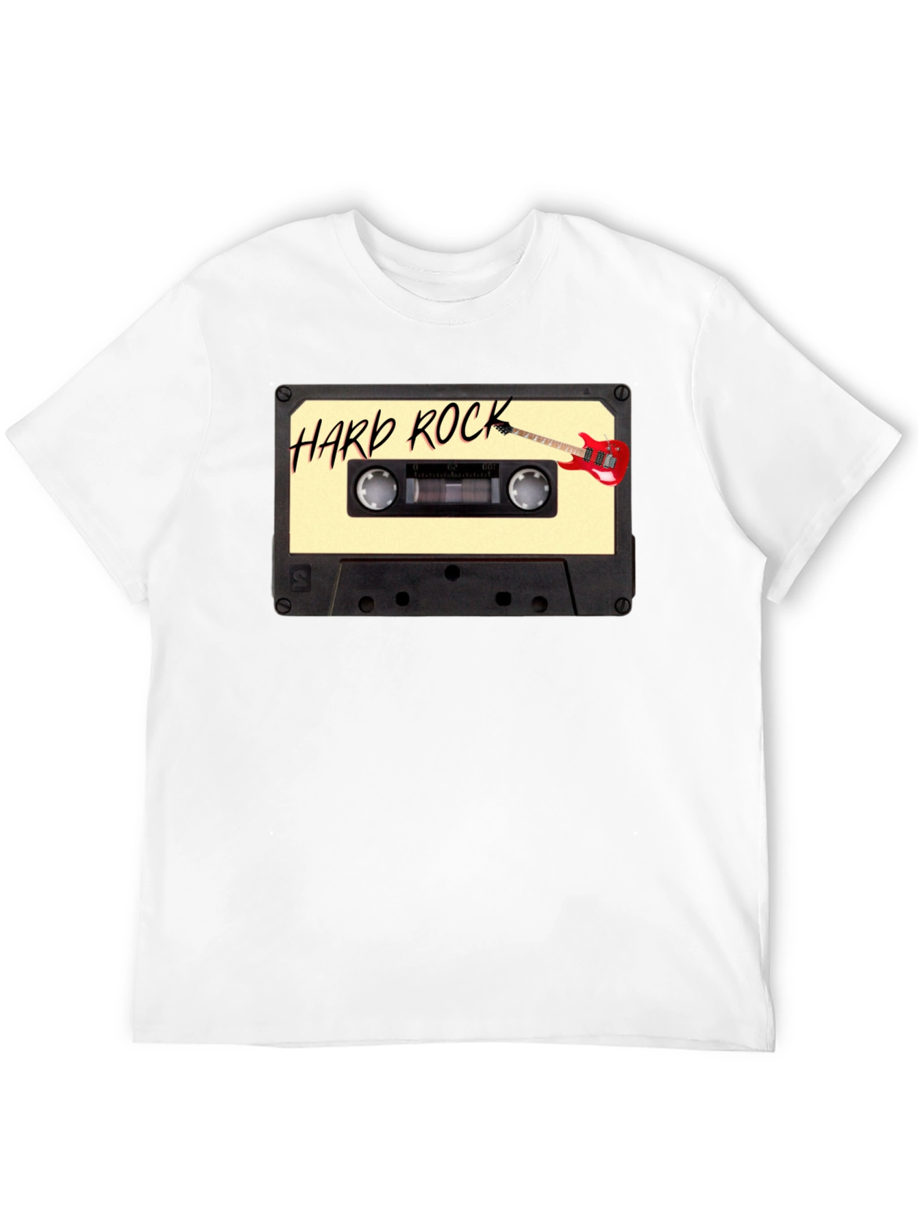 Hard Rock Music Cassette Graphic Tee