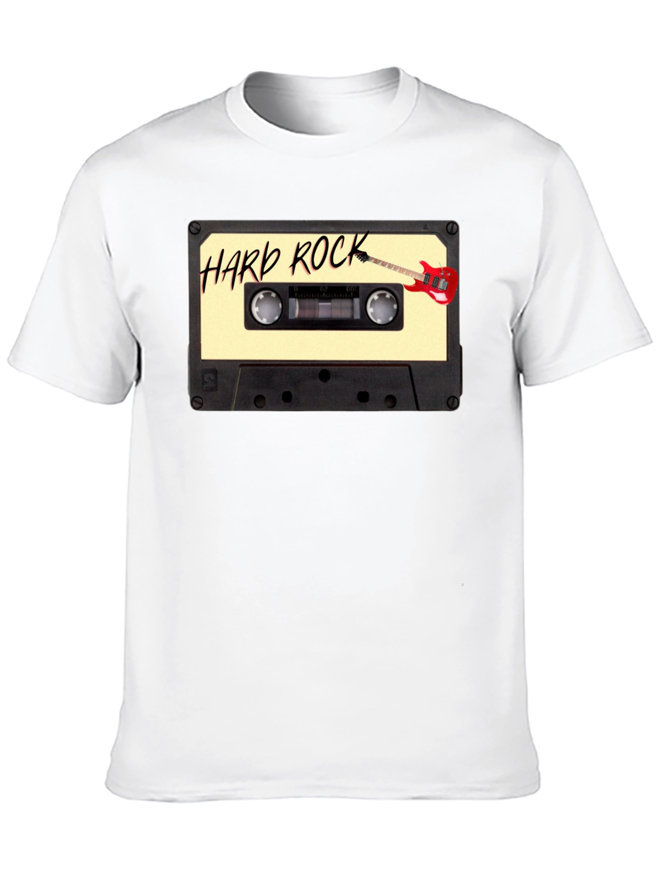 Hard Rock Music Cassette Graphic Tee