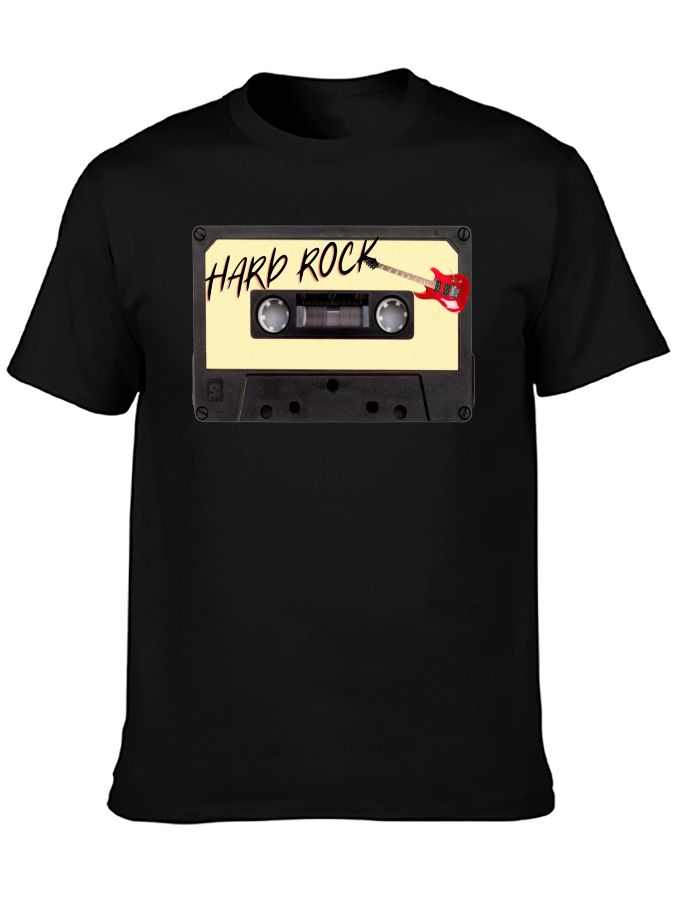 Hard Rock Music Cassette Graphic Tee