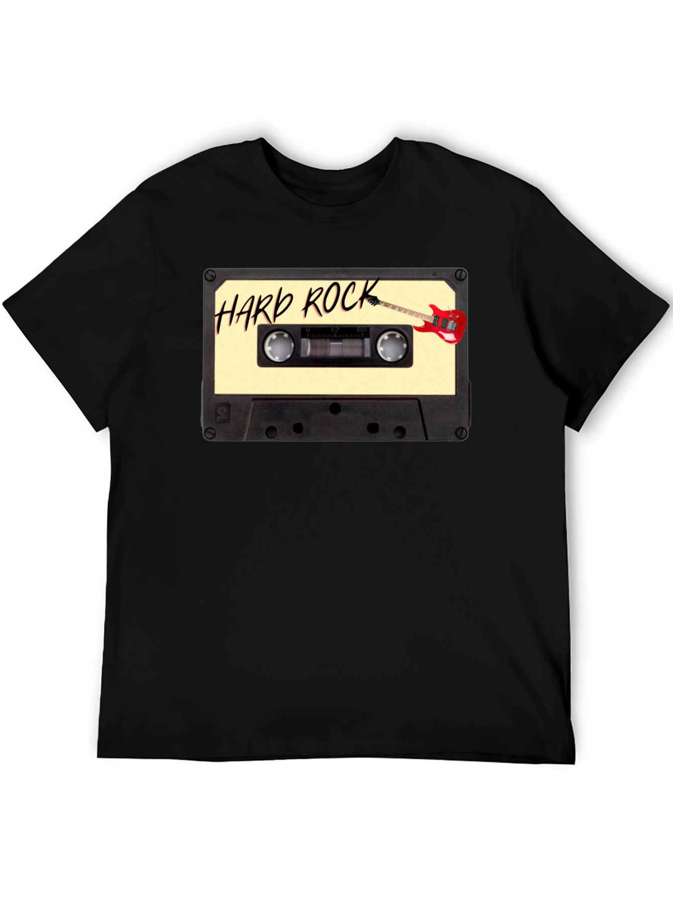 Hard Rock Music Cassette Graphic Tee