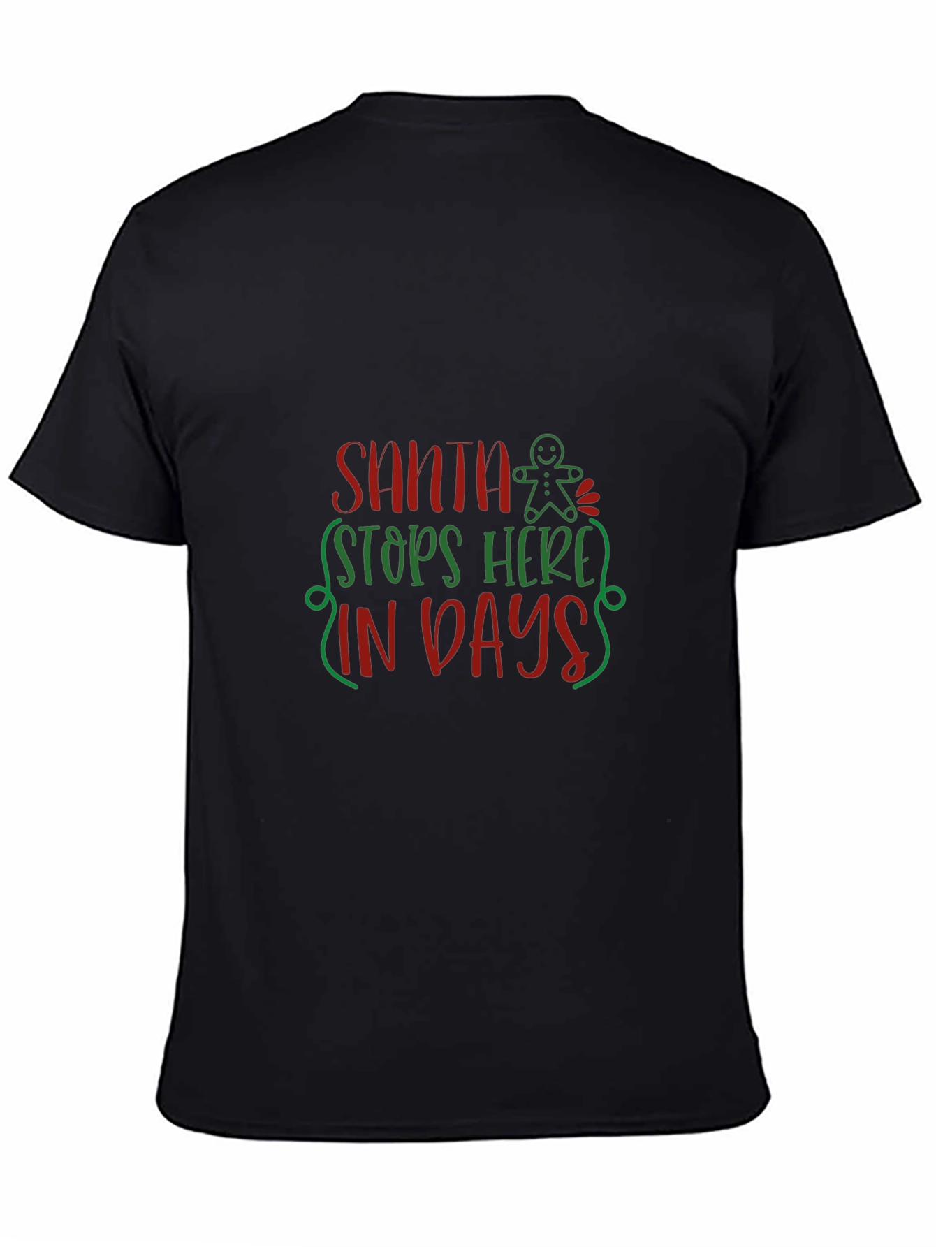Festive Santa Stops Here T-Shirt