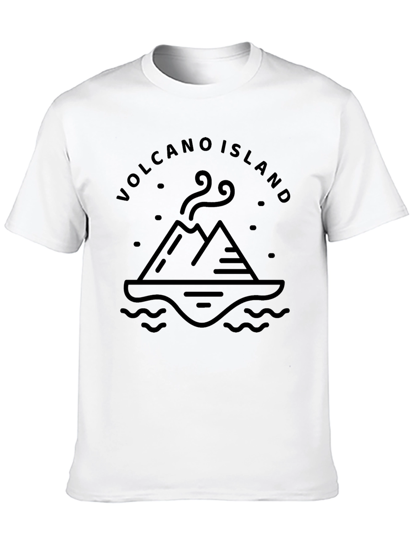 Volcano Island Graphic Tee - Black