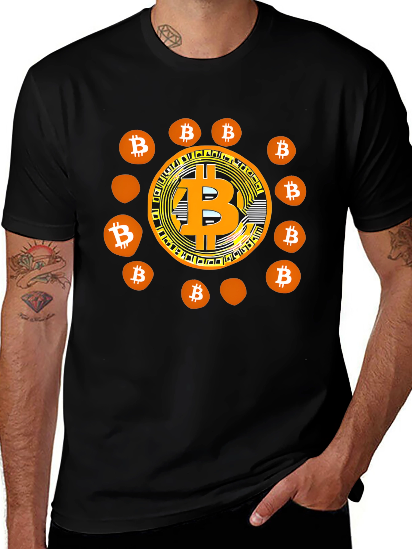 Bitcoin Graphic T-Shirt - Crypto Tee for Men