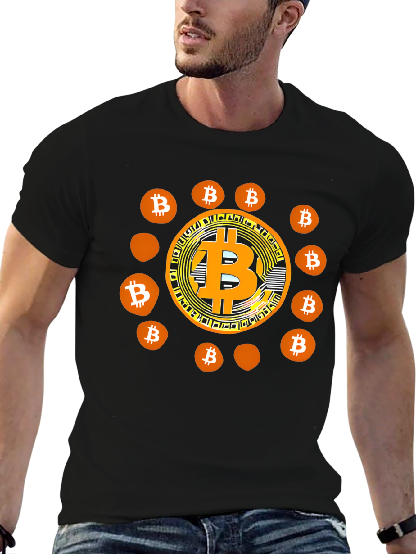Bitcoin Graphic T-Shirt - Crypto Tee for Men