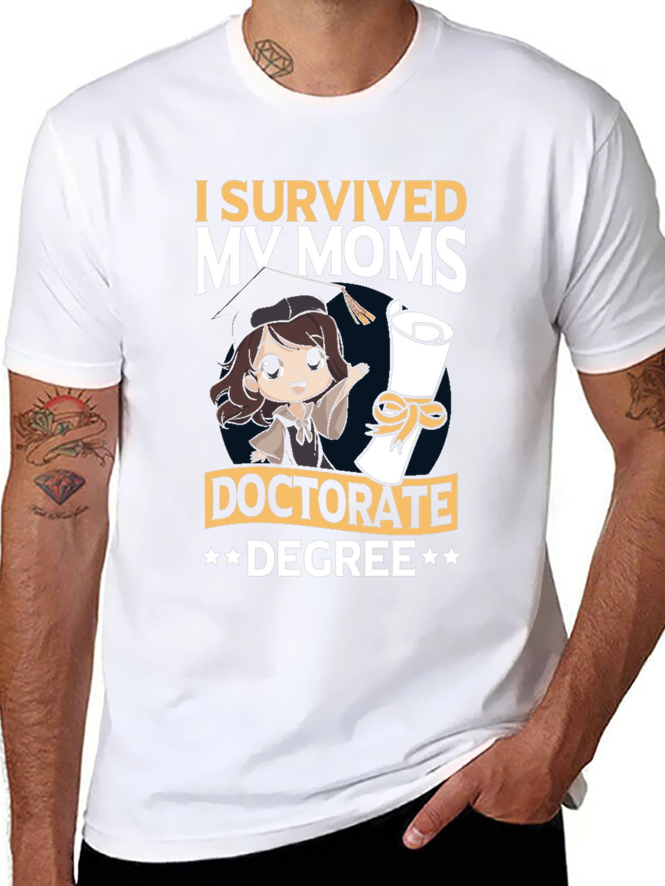 I Survived My Moms Doctorate Degree T-Shirt