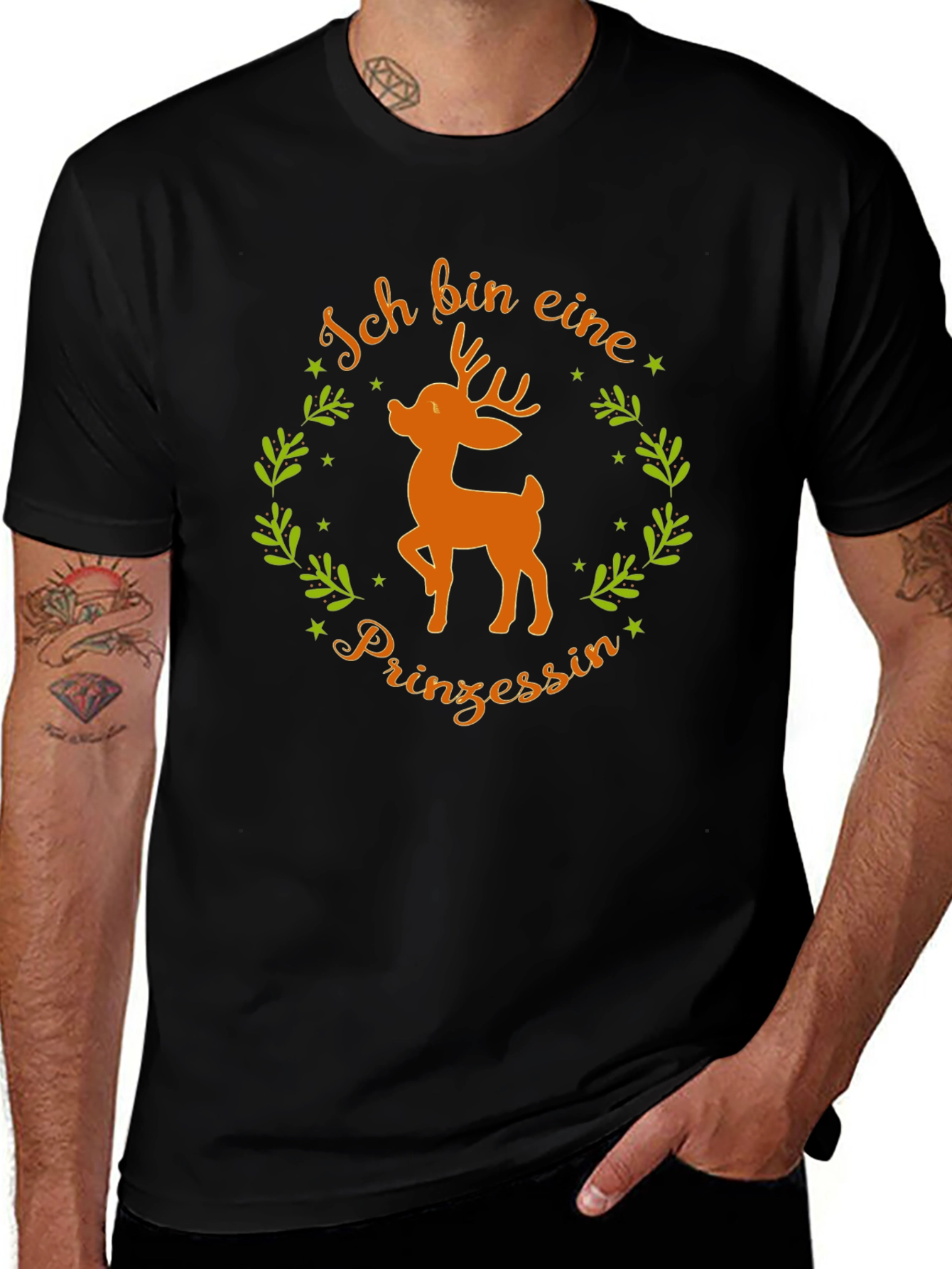 Ich Bin Eine Prinzessin Deer Graphic Tee