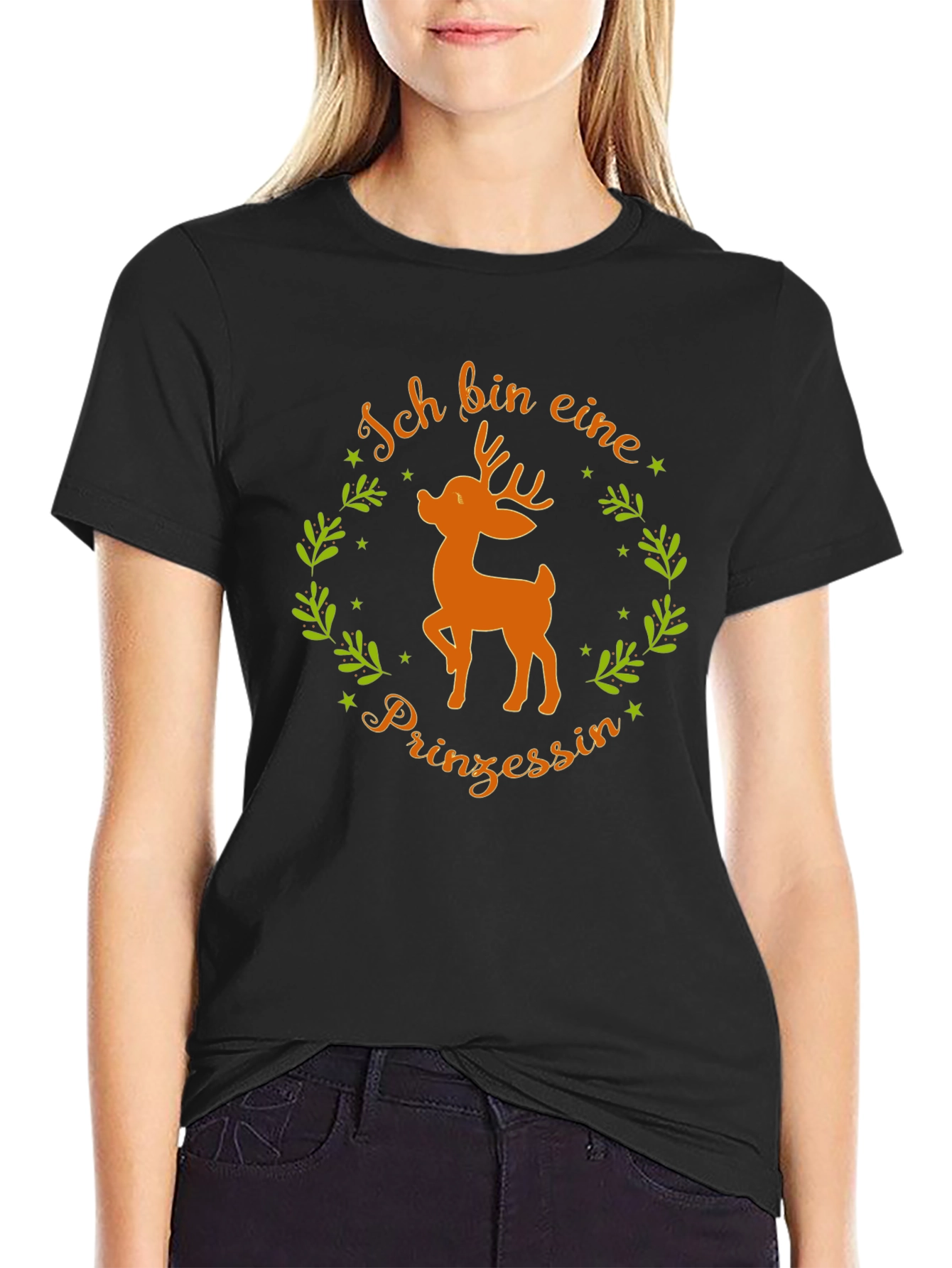 Ich Bin Eine Prinzessin Deer Graphic Tee