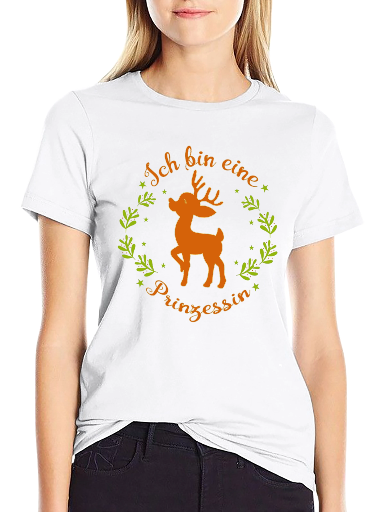 Ich Bin Eine Prinzessin Deer Graphic Tee