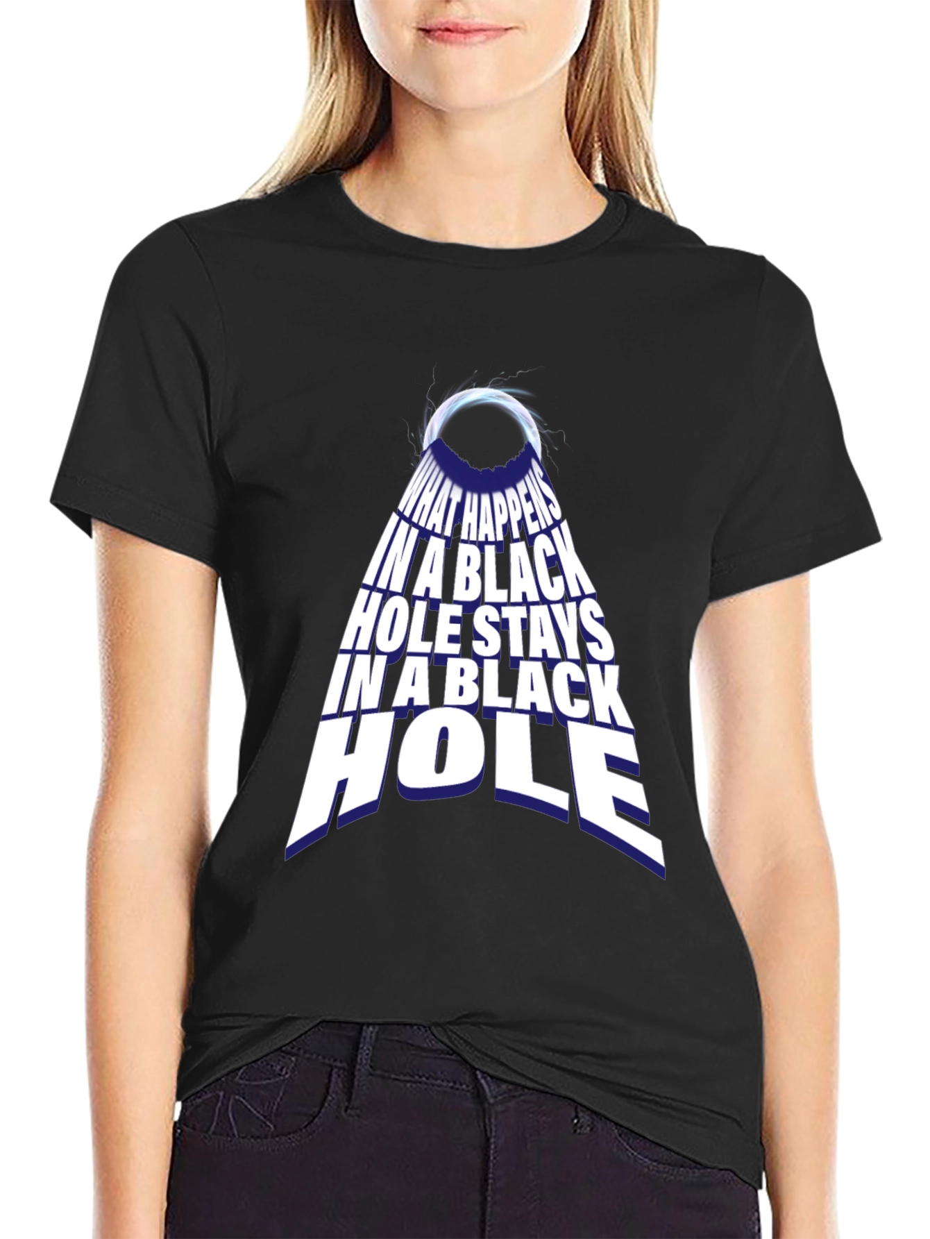 Black Hole Graphic Tee - Funny Science T-Shirt