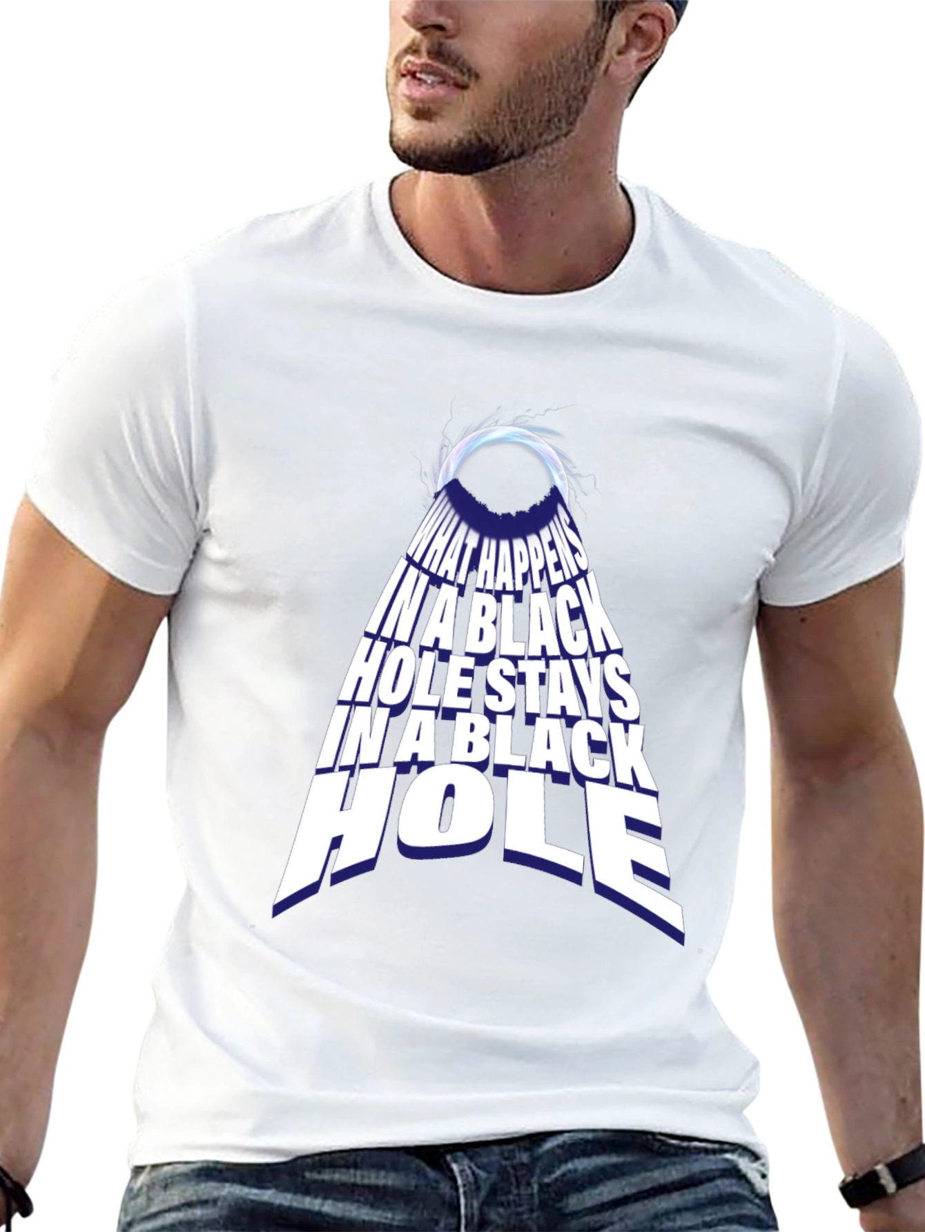 Black Hole Graphic Tee - Funny Science T-Shirt