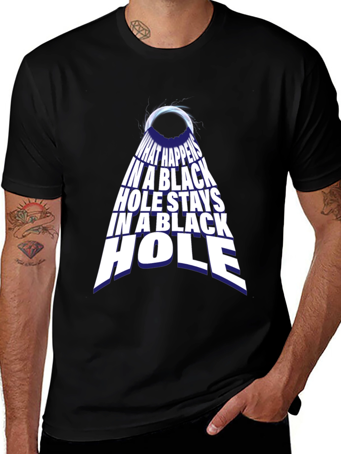 Black Hole Graphic Tee - Funny Science T-Shirt