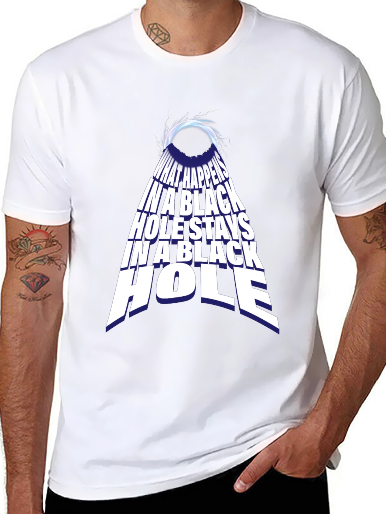 Black Hole Graphic Tee - Funny Science T-Shirt