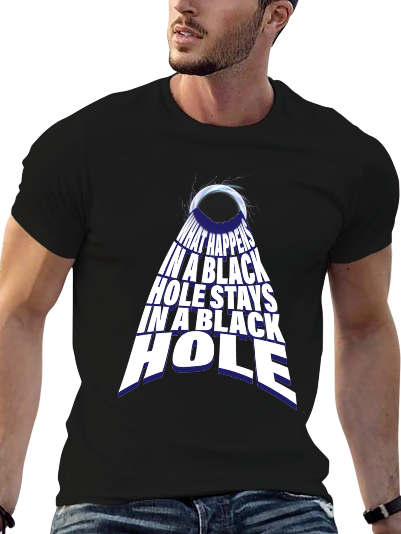 Black Hole Graphic Tee - Funny Science T-Shirt