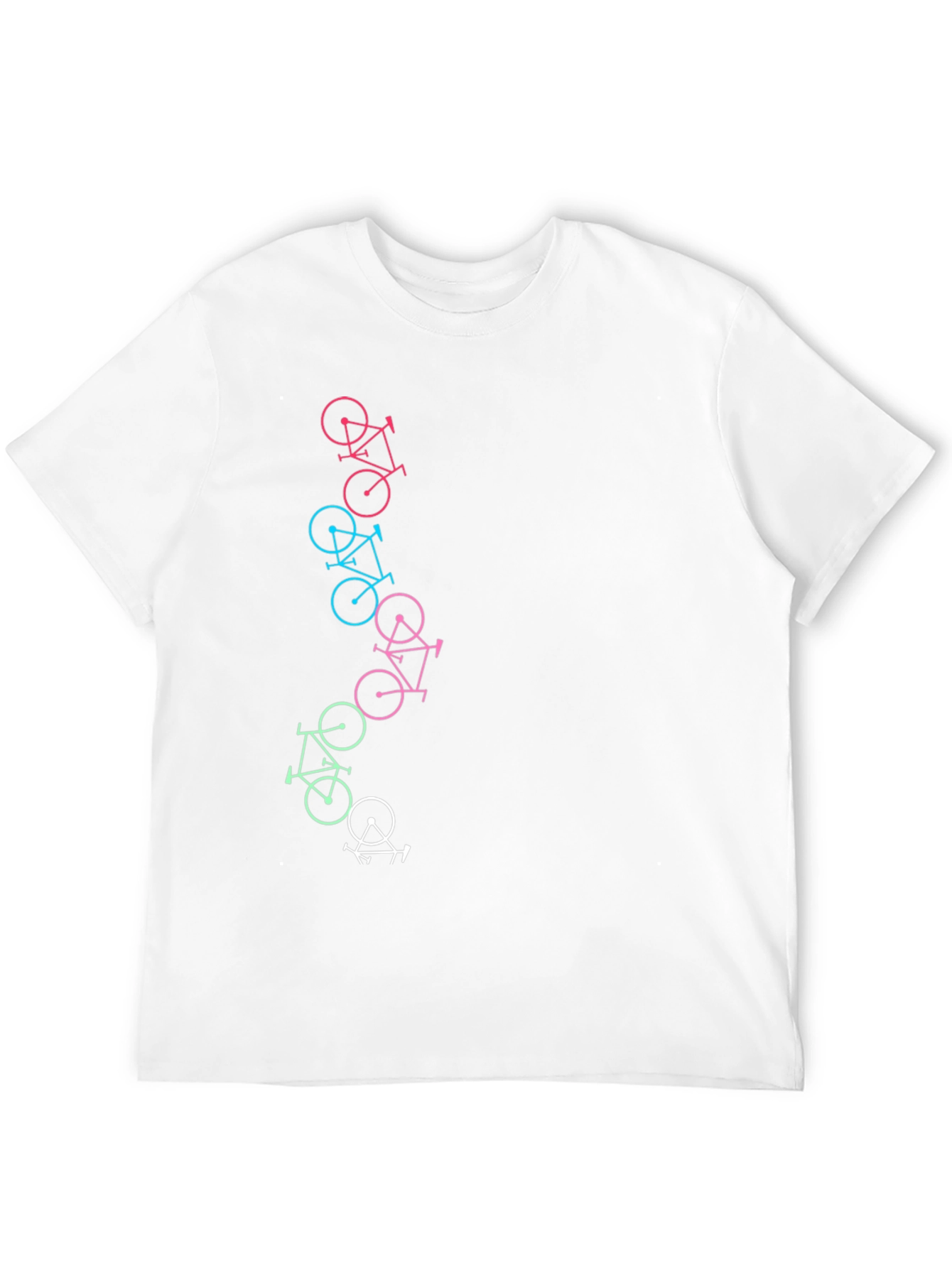 Bike Pattern Black T-Shirt