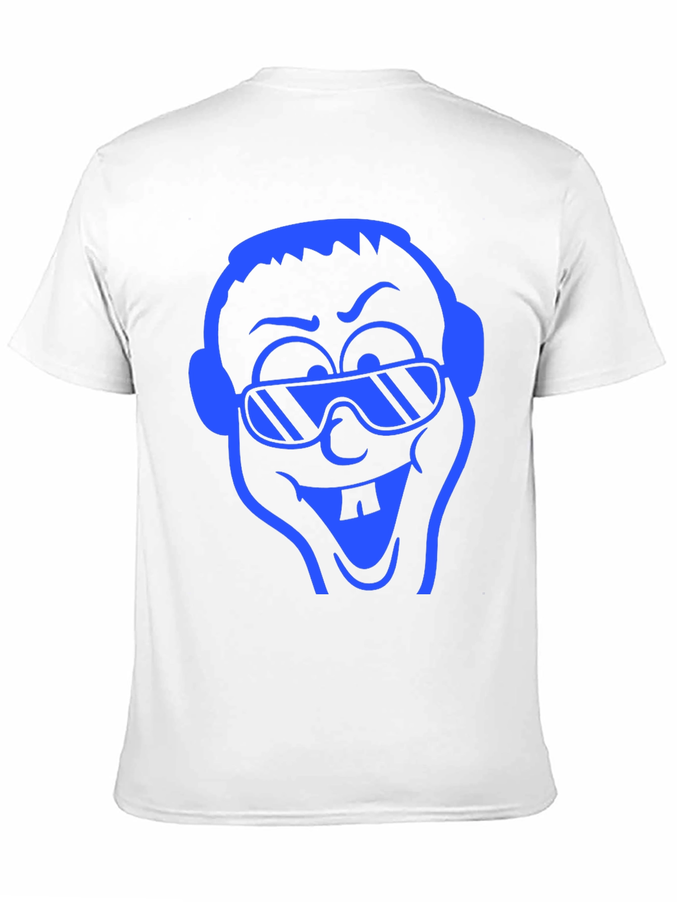 Cartoon Face Graphic Tee - Black
