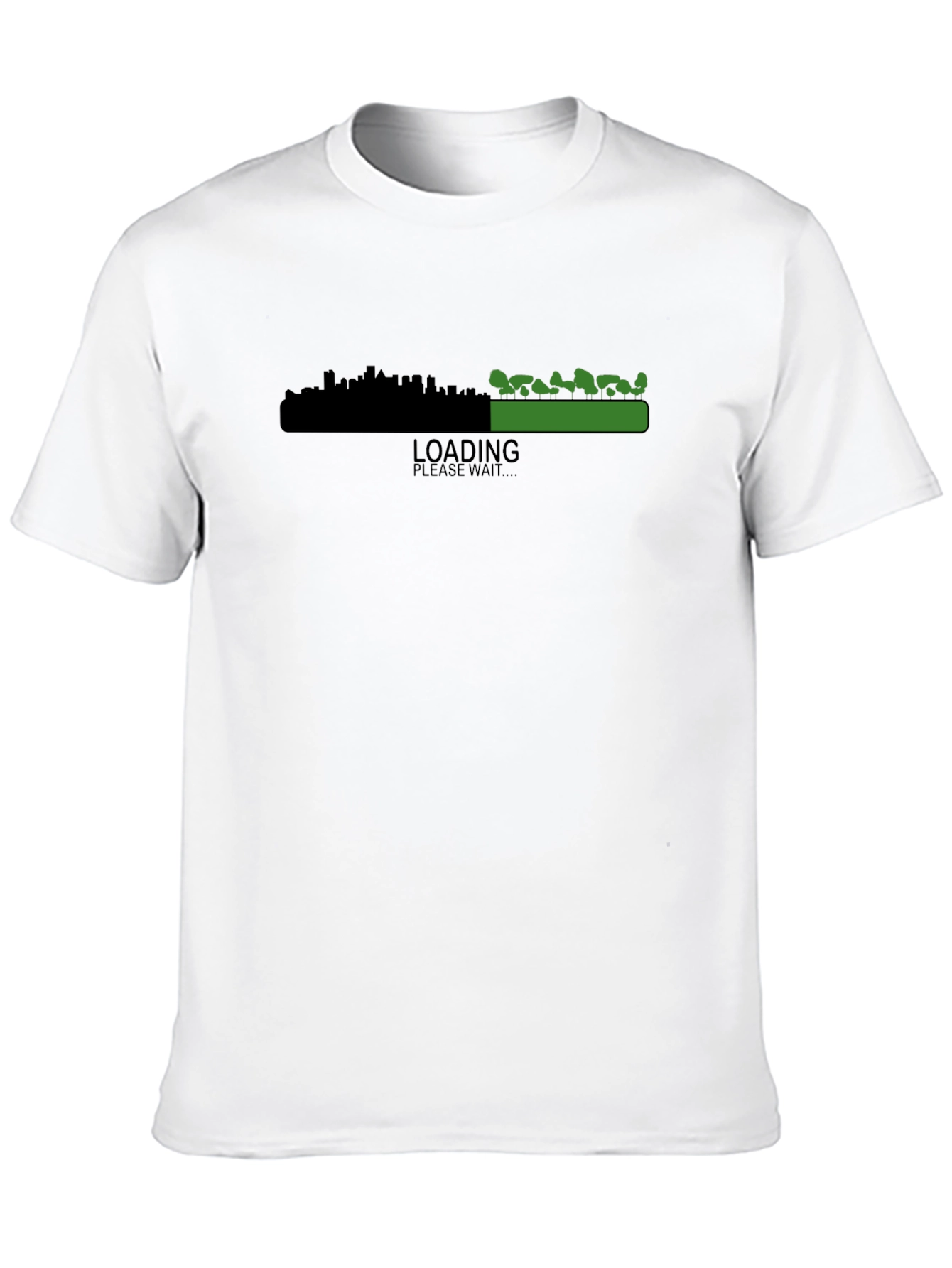 Loading City vs. Nature T-Shirt - Black Graphic Tee