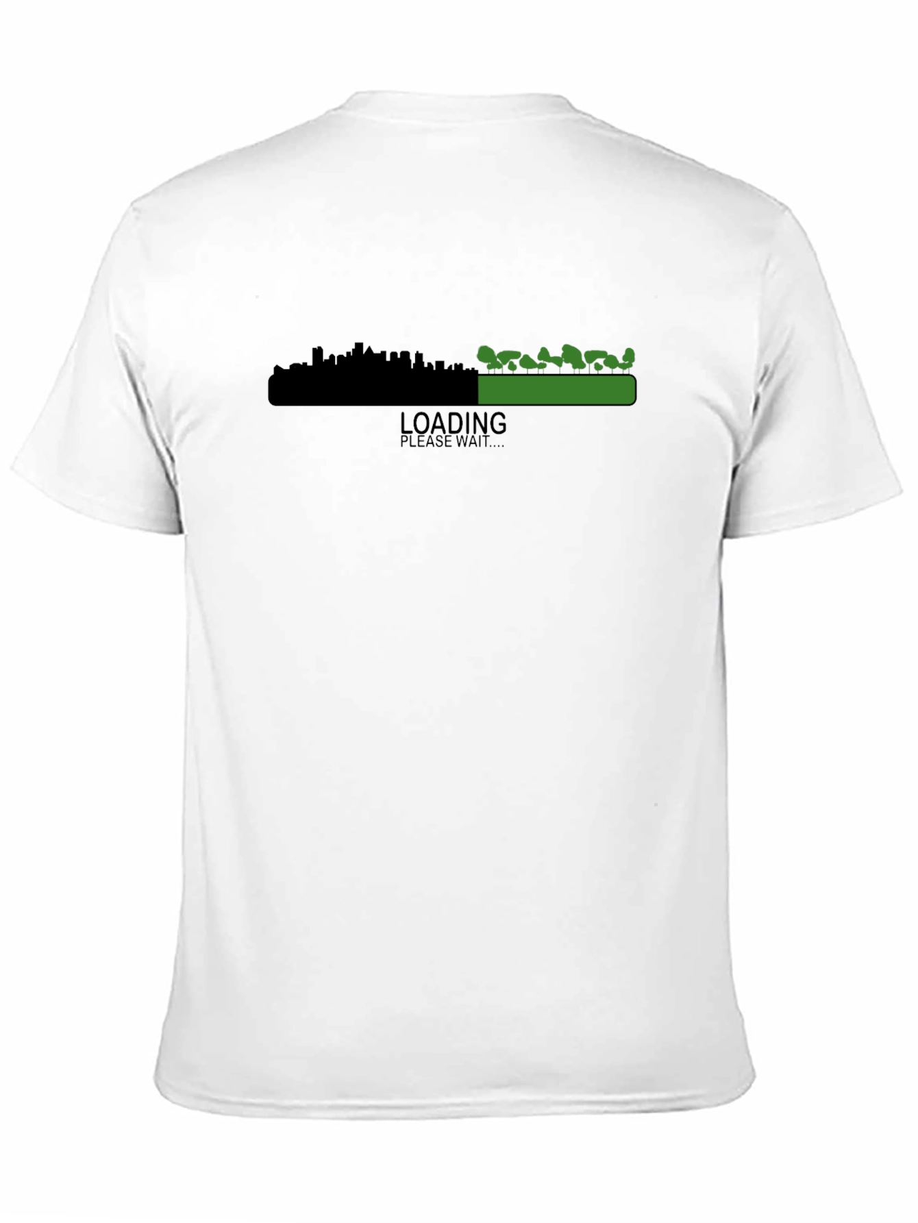 Loading City vs. Nature T-Shirt - Black Graphic Tee