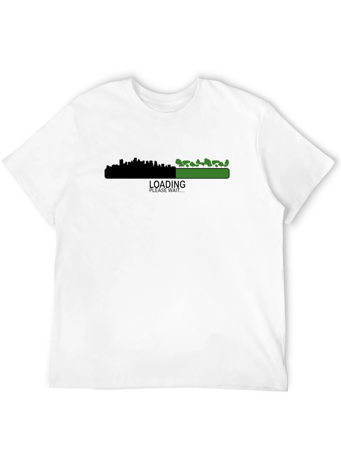 Loading City vs. Nature T-Shirt - Black Graphic Tee