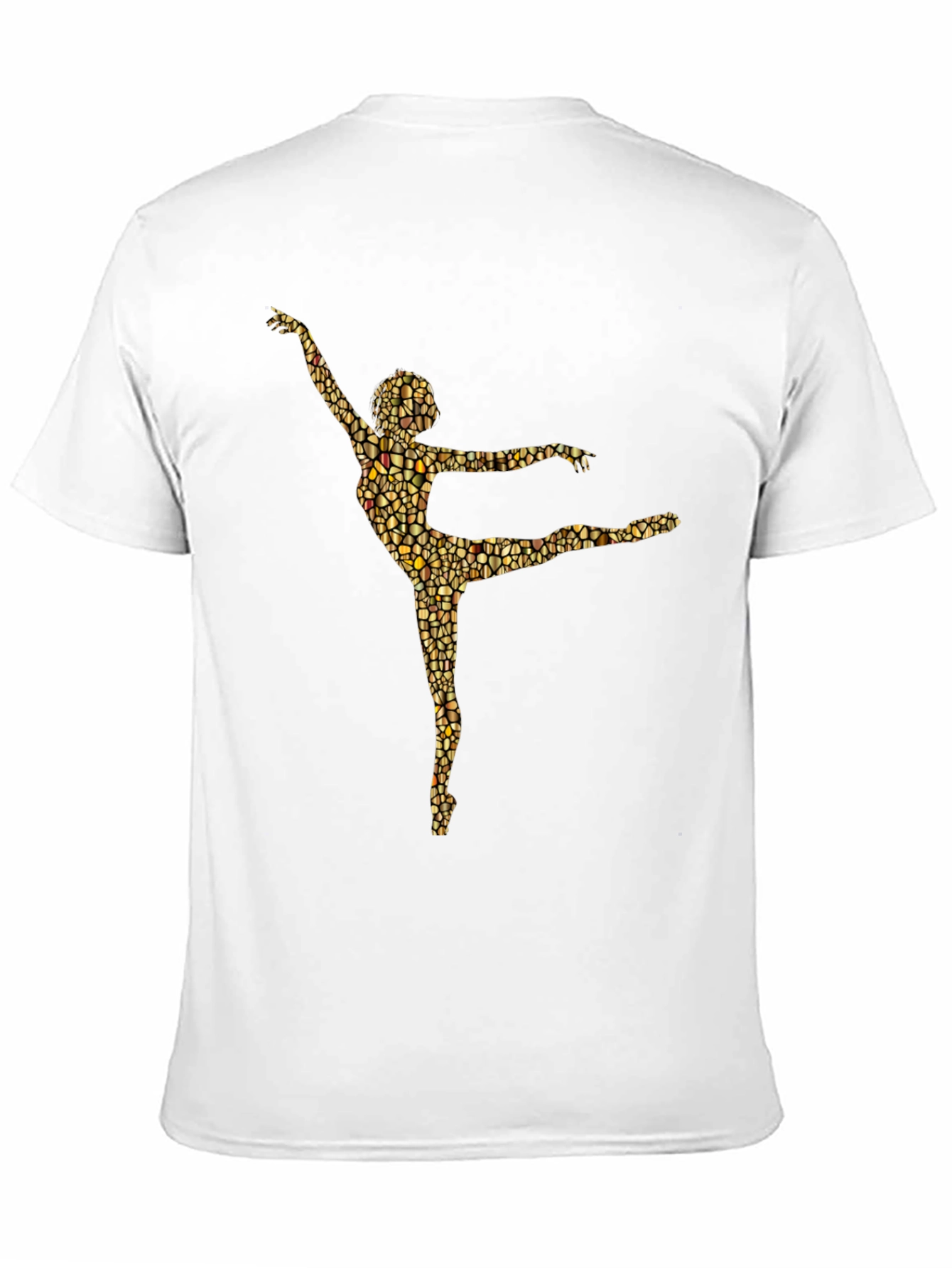 Ballet Dancer Mosaic Graphic Tee - Black