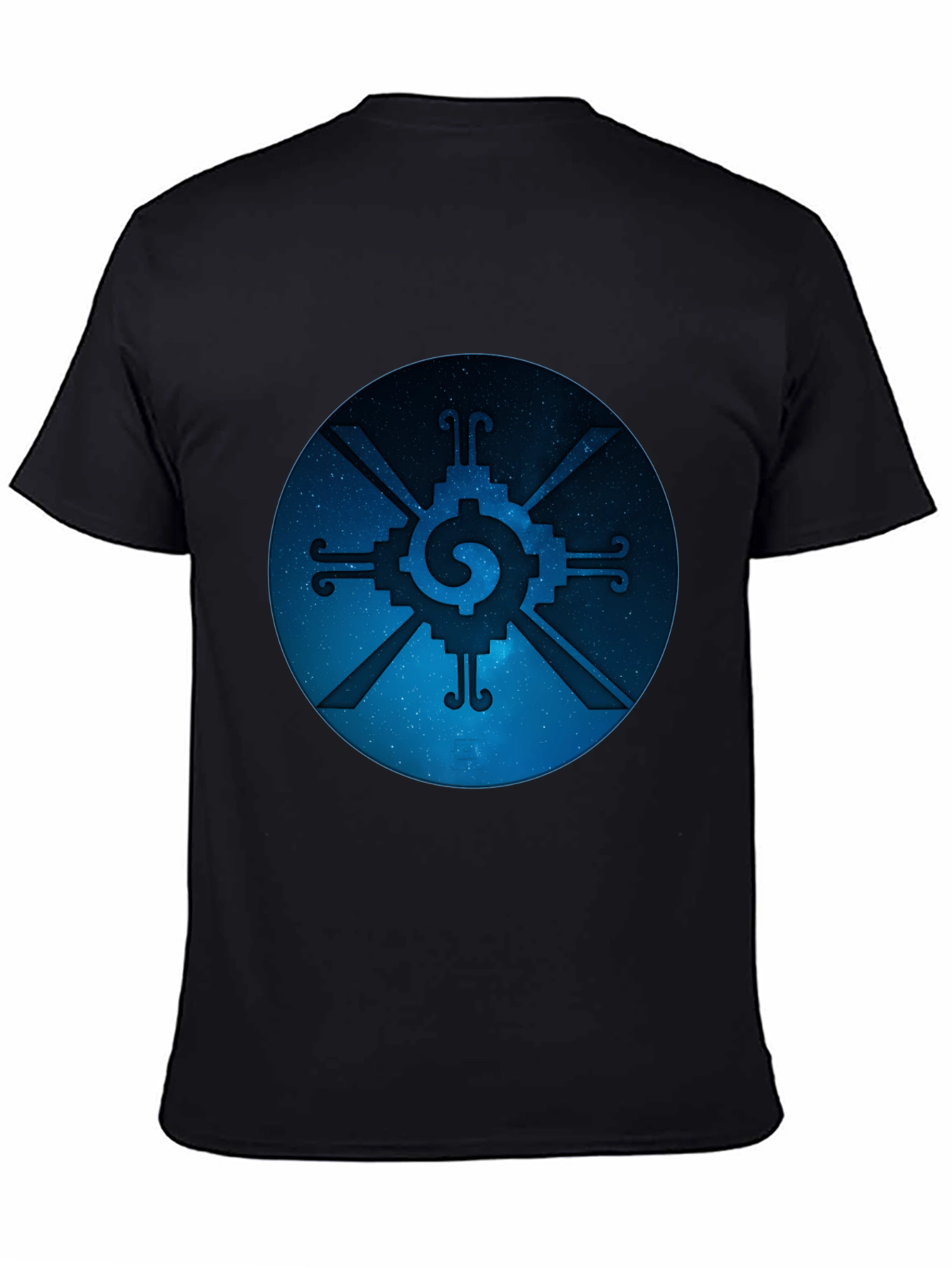 Huichol Sun God Symbol Black T-Shirt