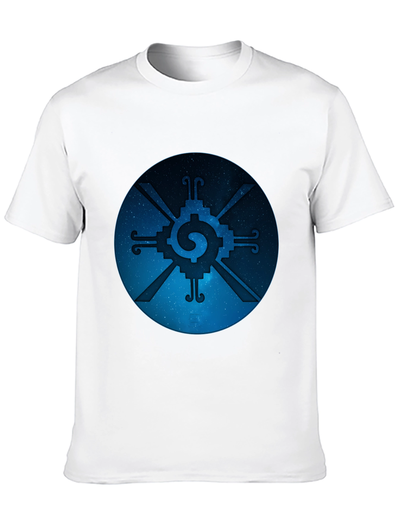 Huichol Sun God Symbol Black T-Shirt