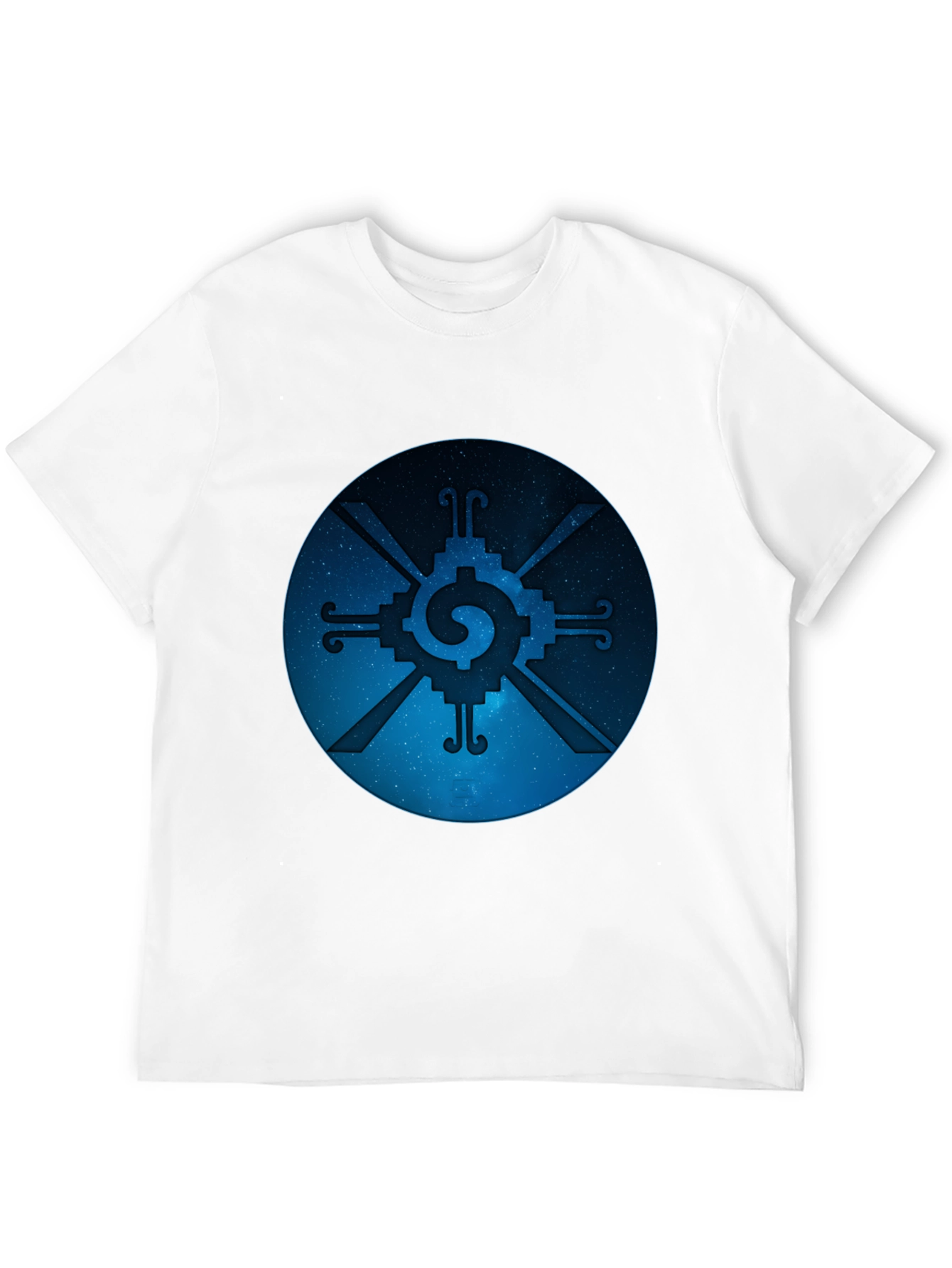 Huichol Sun God Symbol Black T-Shirt