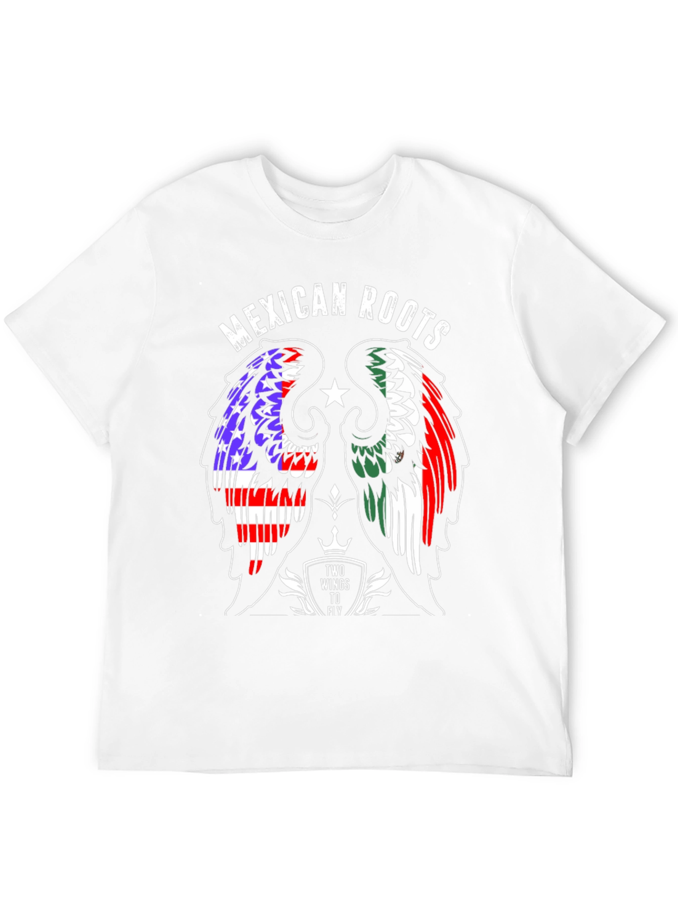 Mexican Roots T-Shirt: Two Wings to Fly