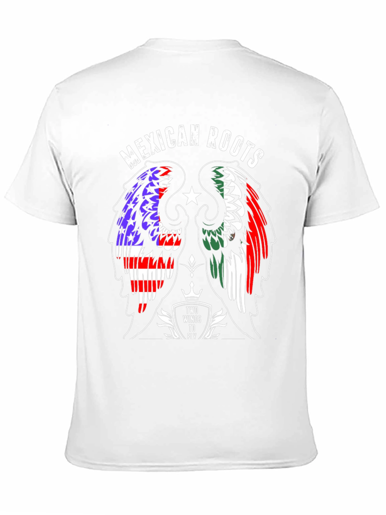 Mexican Roots T-Shirt: Two Wings to Fly