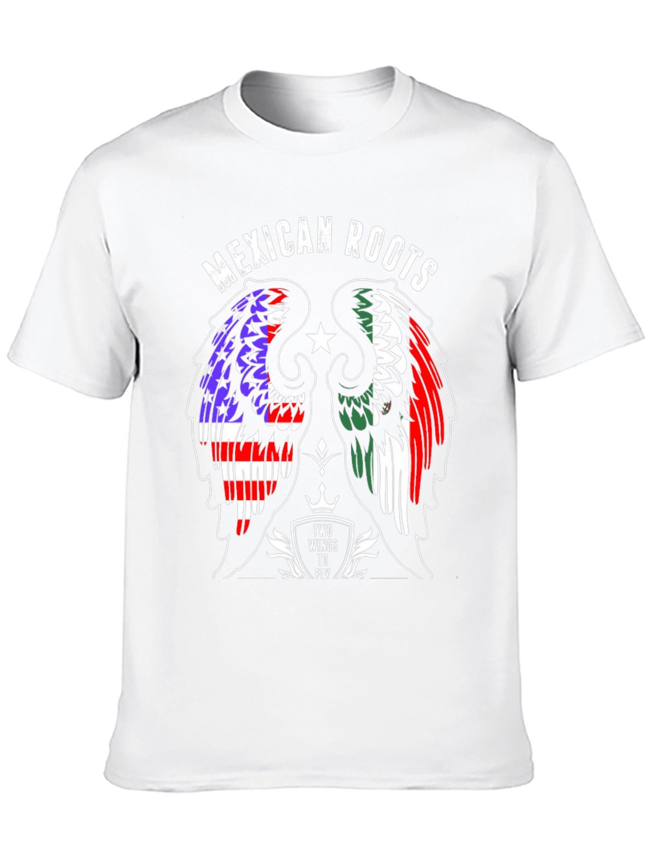 Mexican Roots T-Shirt: Two Wings to Fly