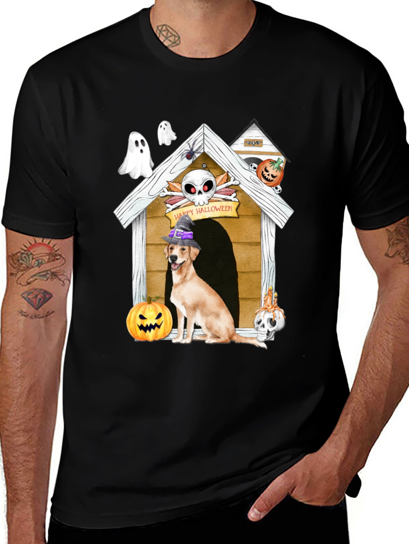 Halloween Dog House T-Shirt