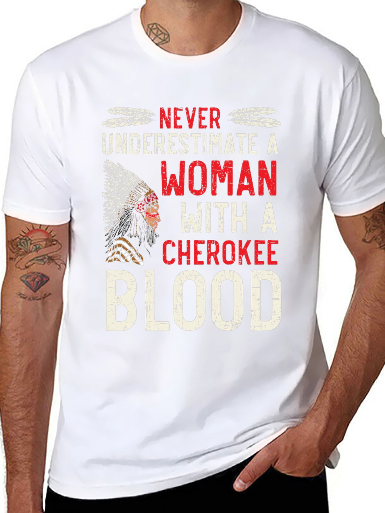 Cherokee Blood Woman Graphic T-Shirt