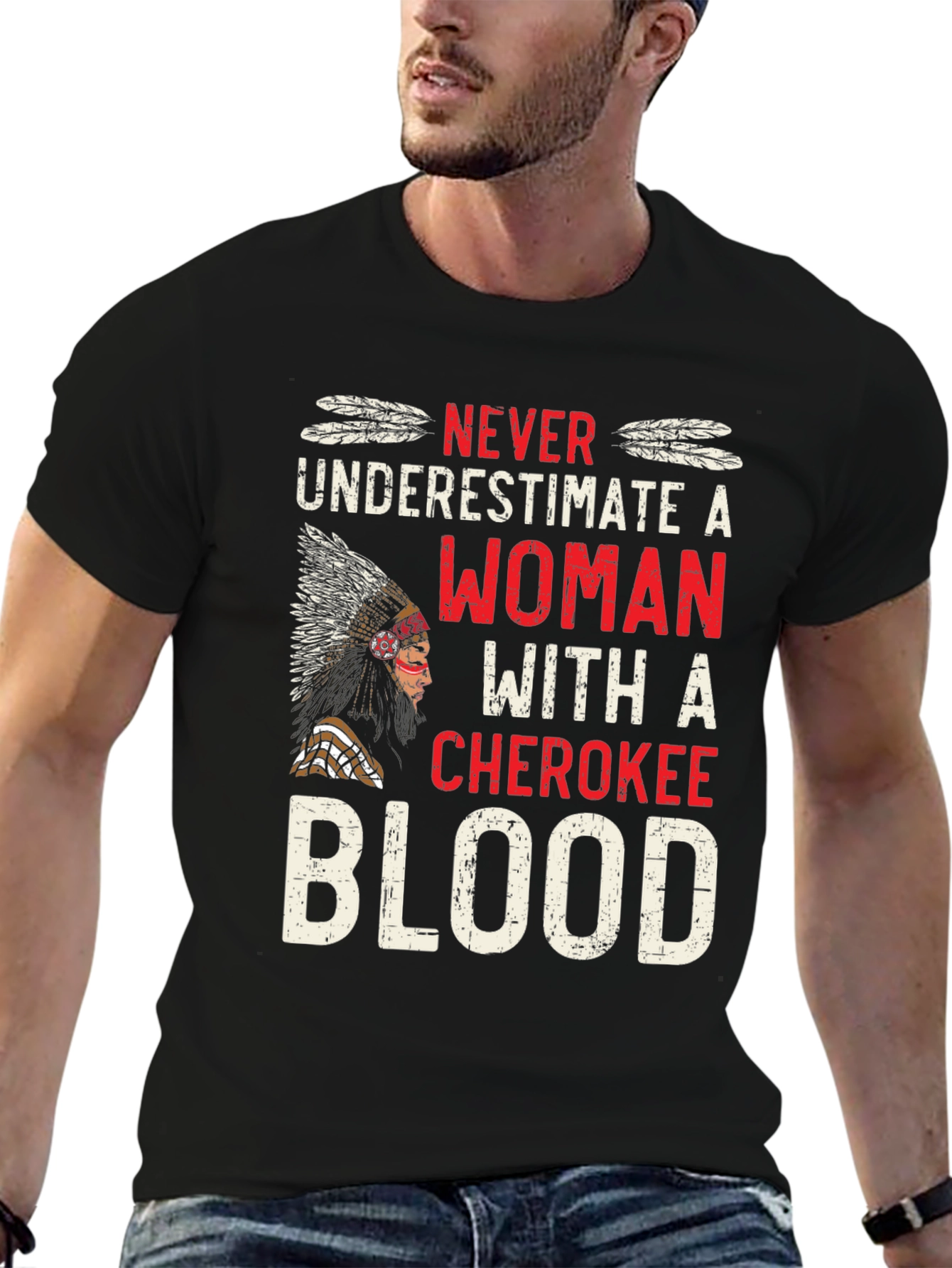 Cherokee Blood Woman Graphic T-Shirt