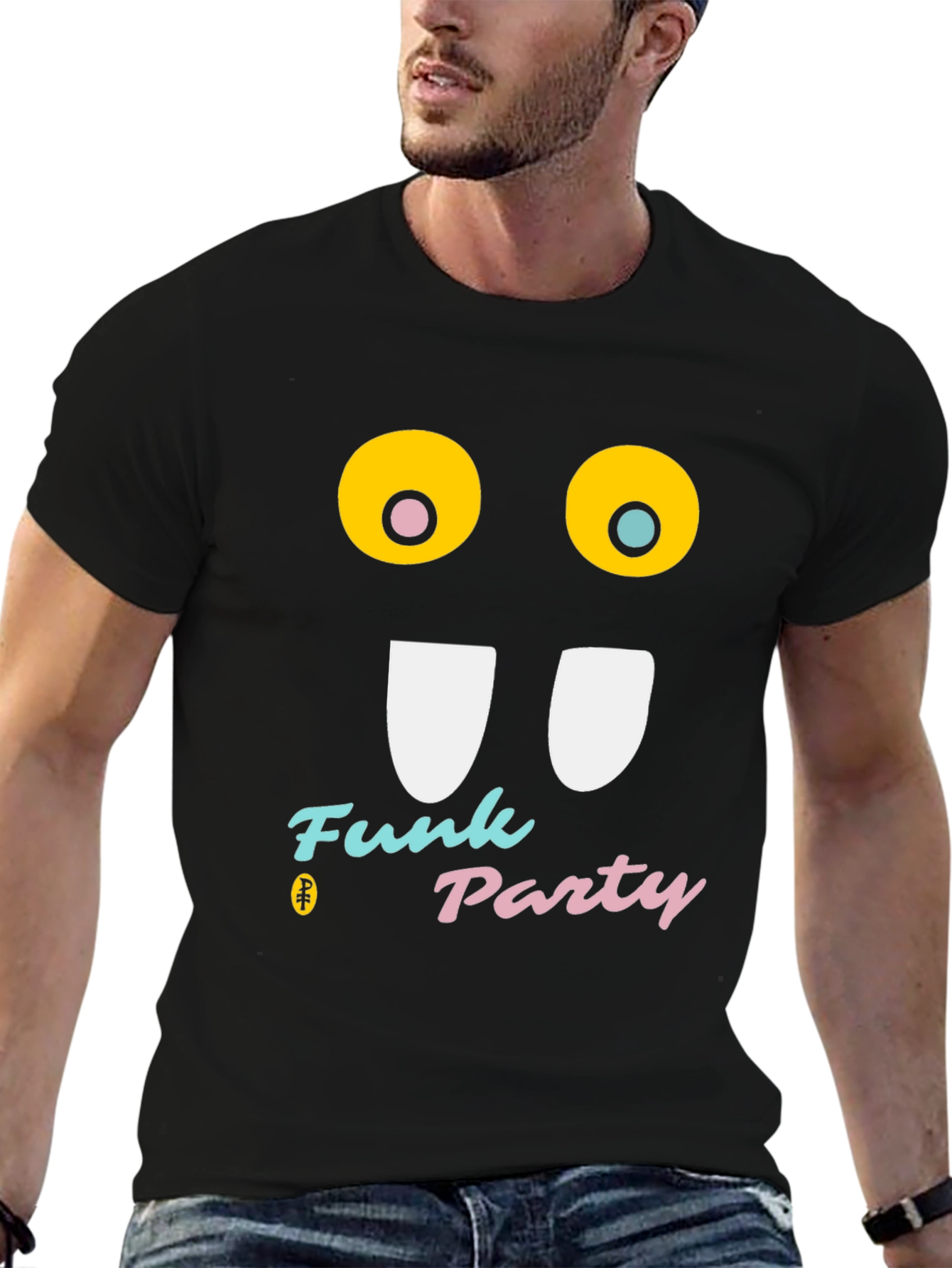 Funky Party Tee - Graphic Print T-Shirt